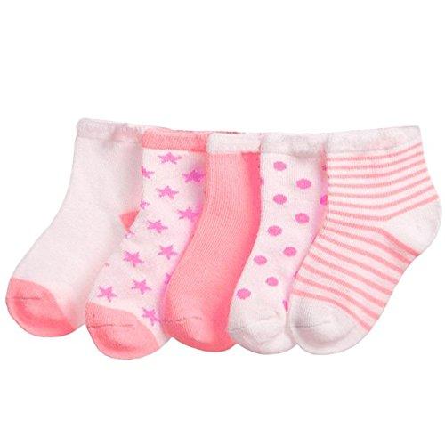 FOOTPRINTS Organic cotton Baby Socks- 12-30 Months - Pack of 5 Pairs - Image 4