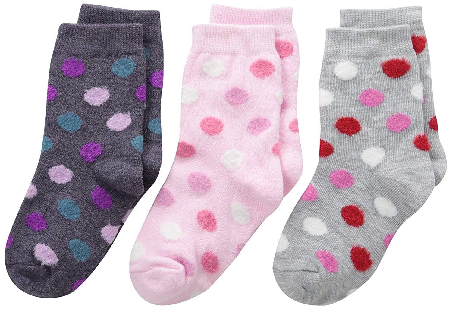 FOOTPRINTS Organic Cotton Big Dots and Rainbow Socks (Multicolour, 3-5 Years) - Pack of 6 Pairs - Image 2