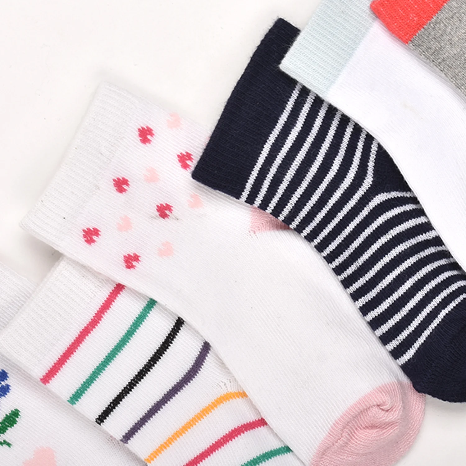 Footprints Super Soft Organic Cotton Kids Socks | 6-12 Months | Pack of 6 - Image 2