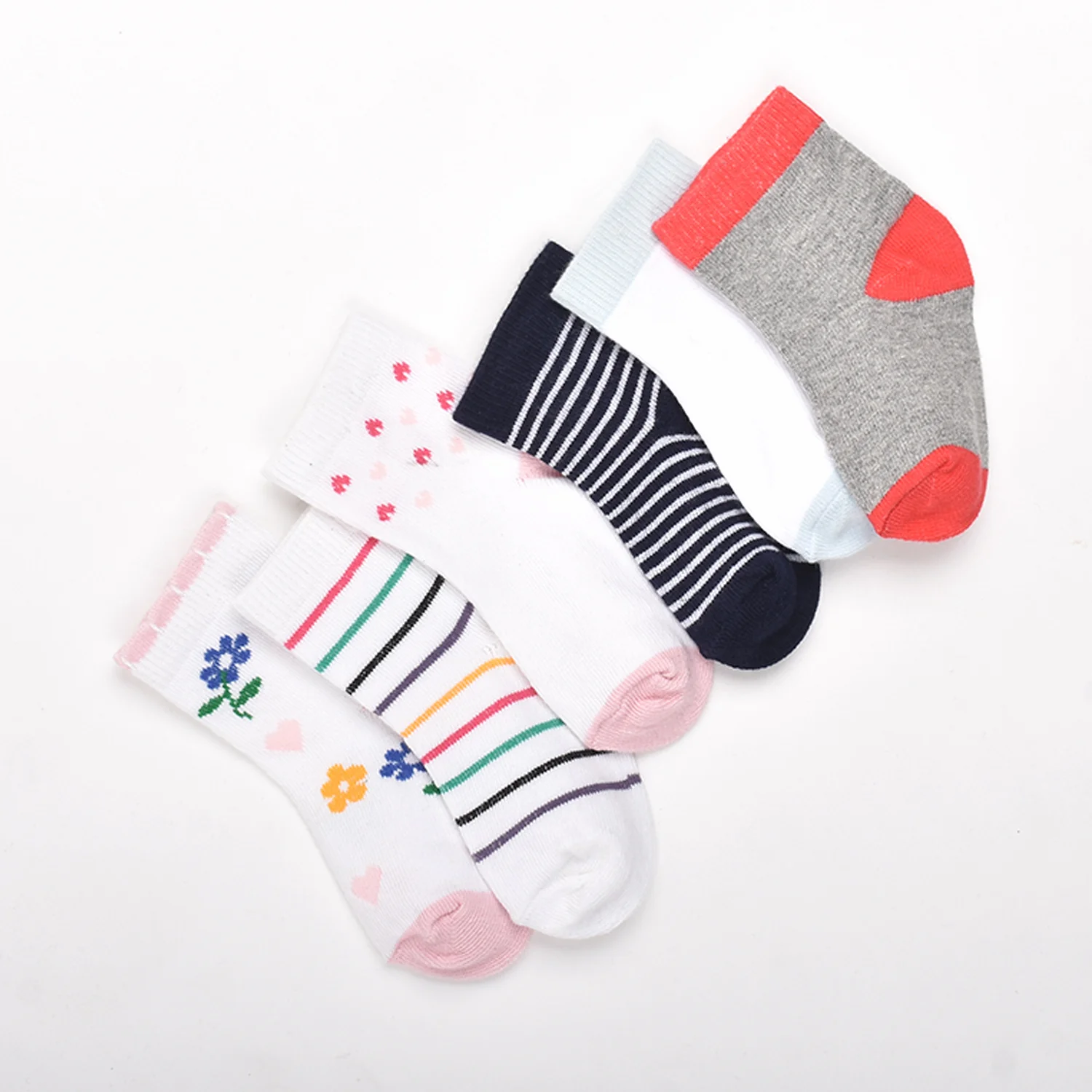 Footprints Super Soft Organic Cotton Kids Socks | 6-12 Months | Pack of 6 - Image 3