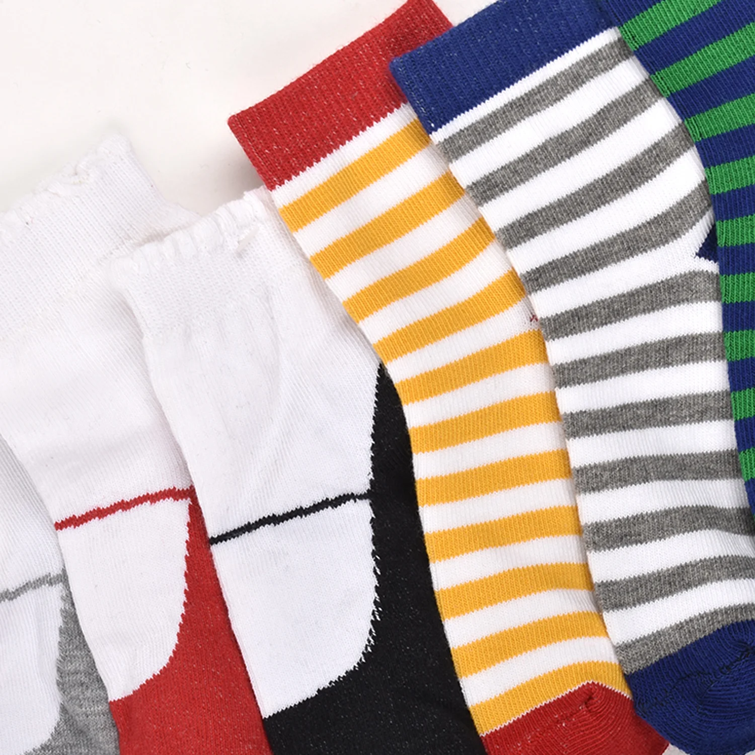 Footprints Super Soft Organic Cotton Kids Socks |Fold & Colorfull Stripes|12-24 Months| Pack of 6 - Image 2
