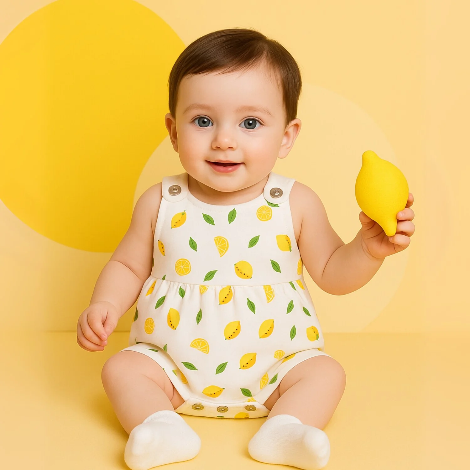 Girls Frock Style Onesie | Stylish Organic Cotton Baby Dress Bodysuit for Newborn & Infant Girls | Snap Button Romper for Babies | 0-6 Months | Pack of 2 - Image 3