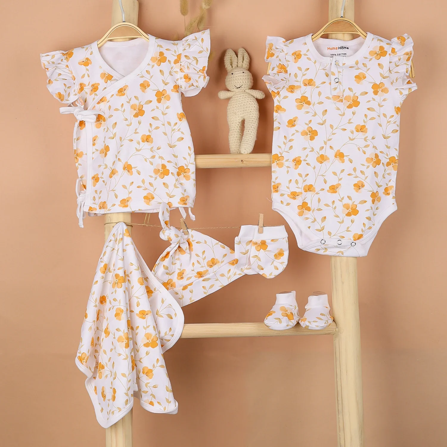 Hospital Kit for Newborn baby | Organic Cotton Gift Set | 9 Items | Bloom - Image 6