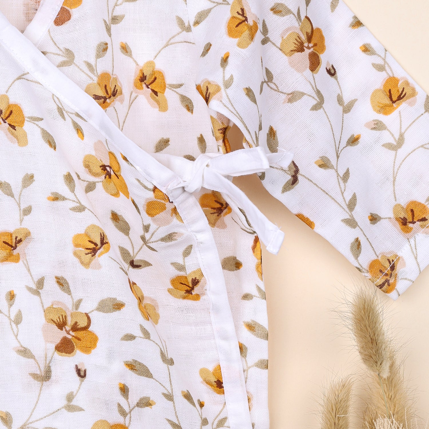 Kids Muslin Front Open Kimono | Bloom - Image 7