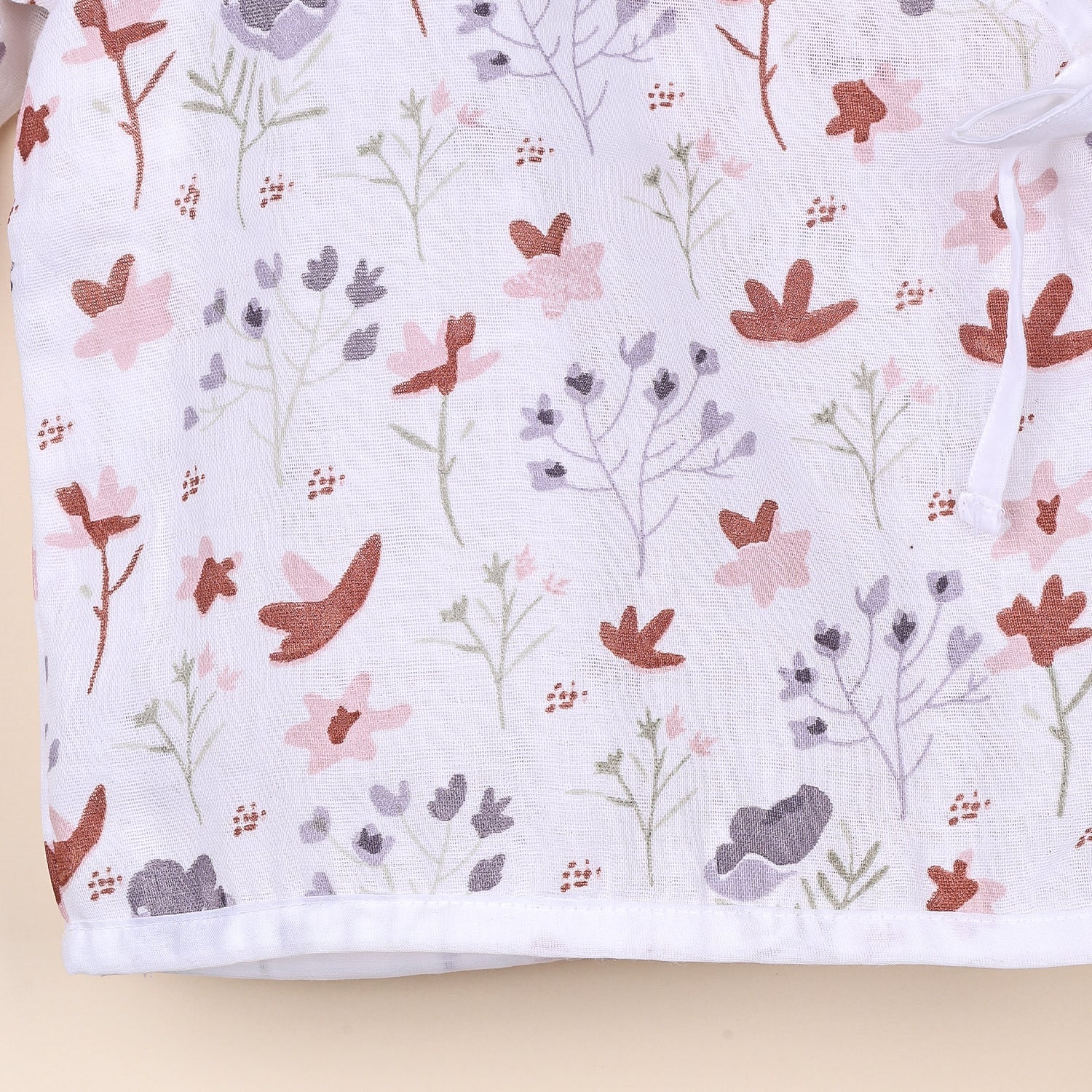 Kids Muslin Front Open Kimono | Bloom, Blossom | Pack of 2 - Image 8