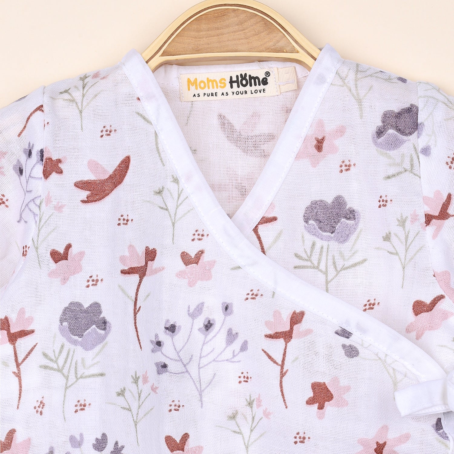 Kids Muslin Front Open Kimono | Blossom - Image 5
