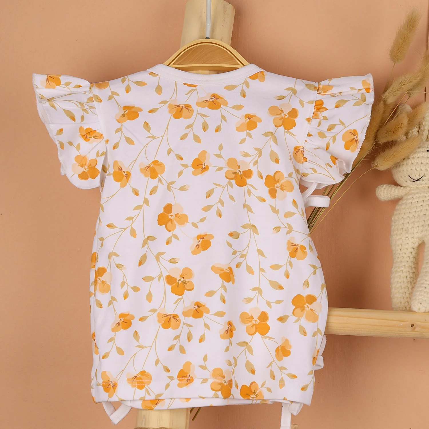 Kids Organic Cotton Front Open Kimono | Bloom - Image 3