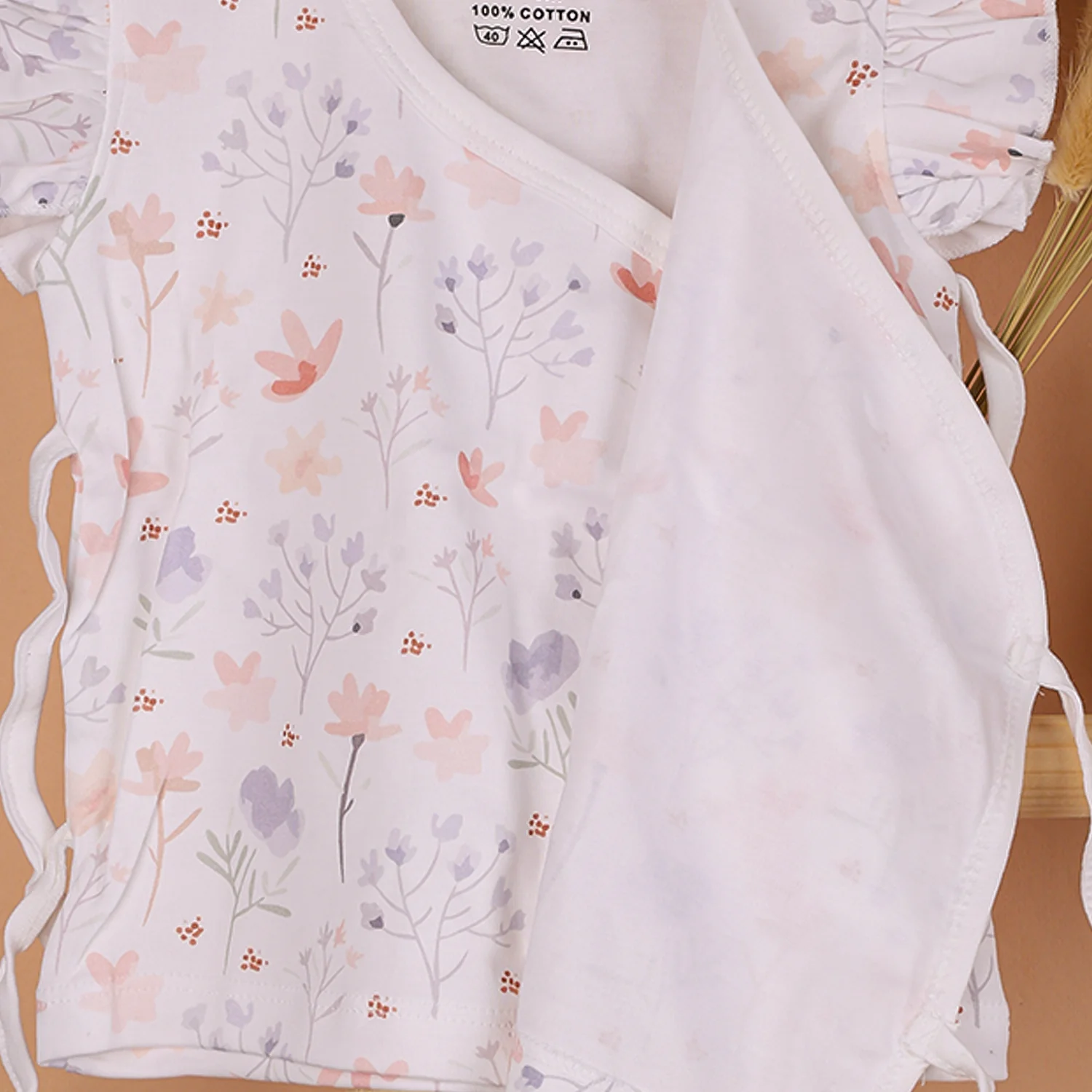 Kids Organic Cotton Front Open Kimono | Blossom - Image 4