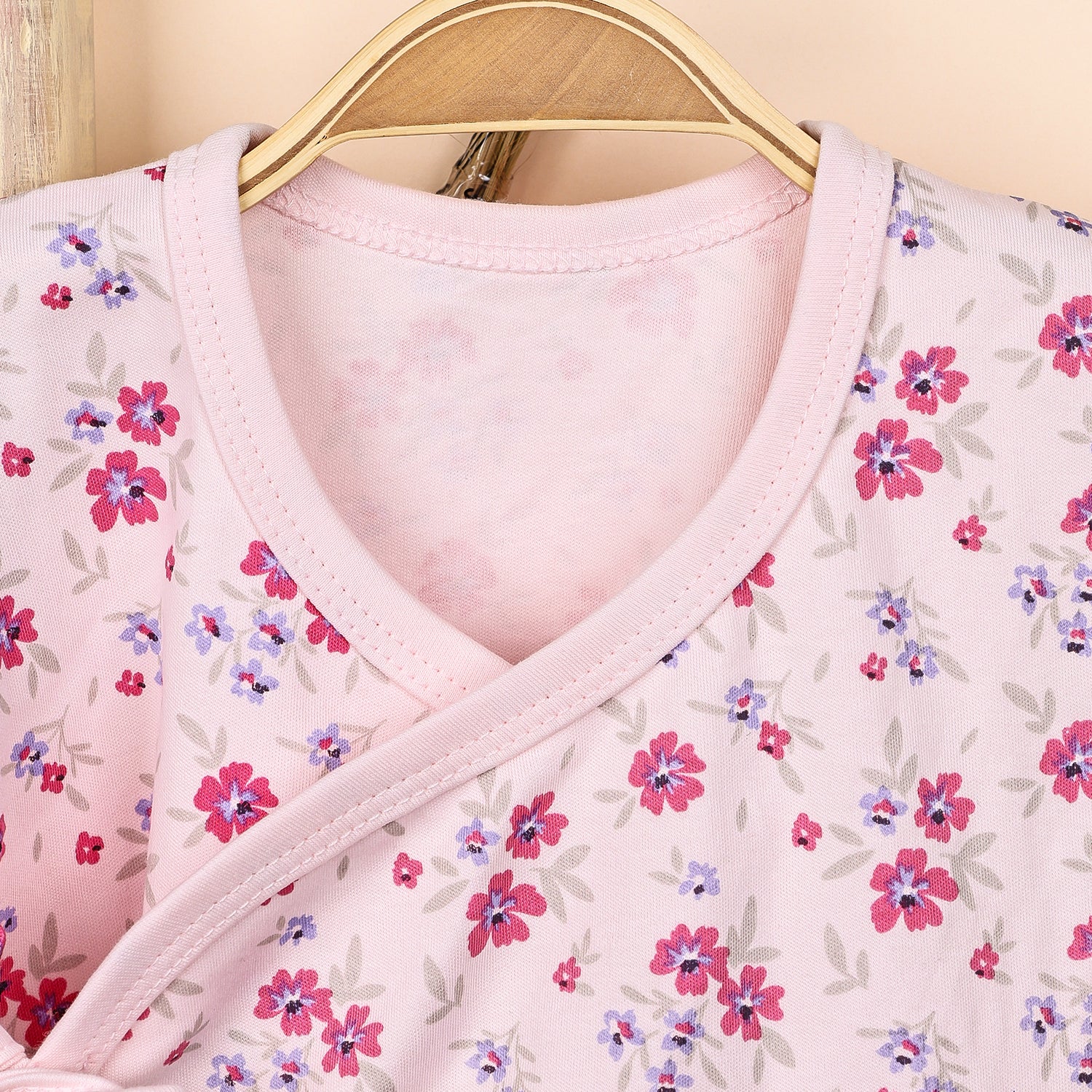 Kids Organic Cotton Front Open Kimono | Flower - Image 4