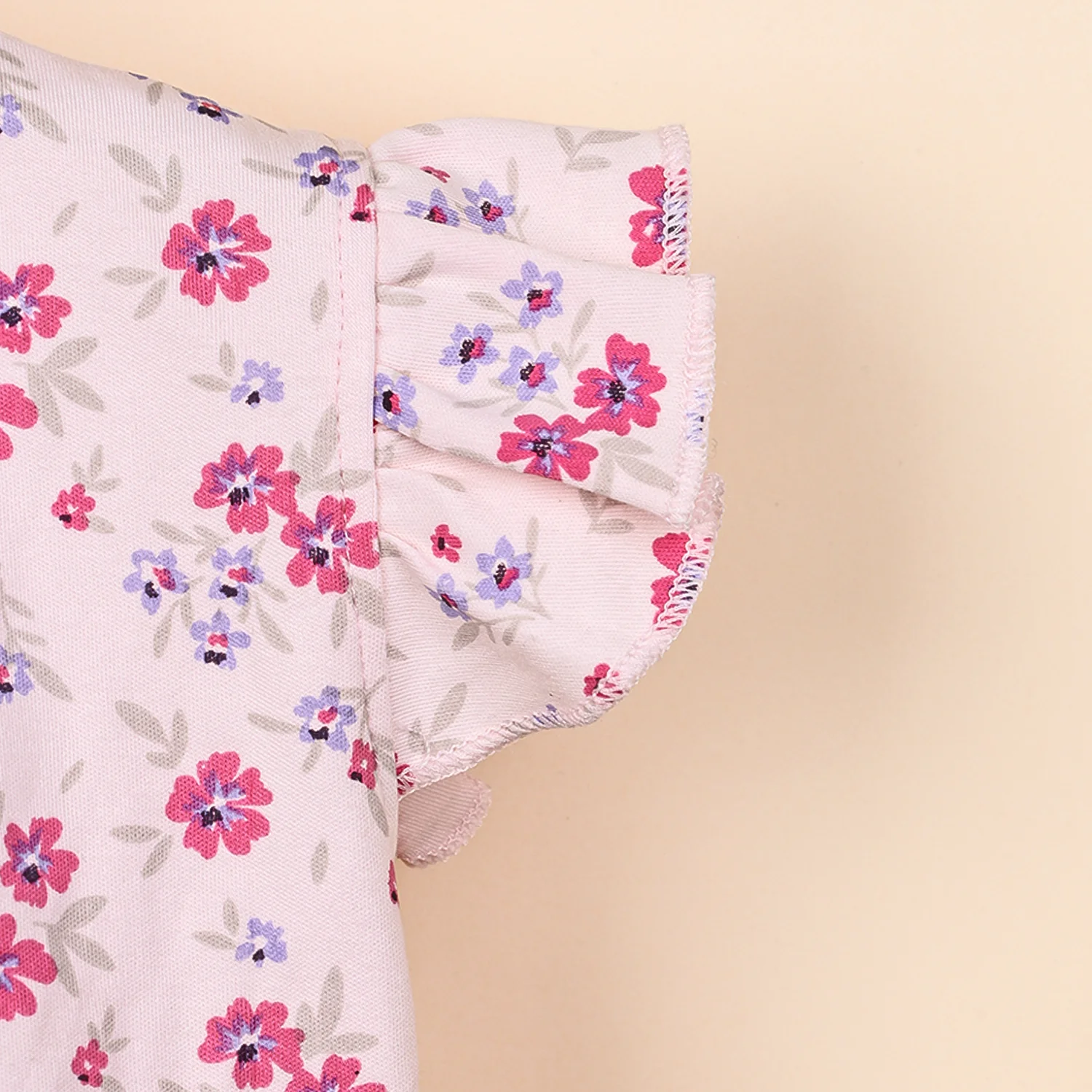 Kids Organic Cotton Front Open Kimono | Flower - Image 5