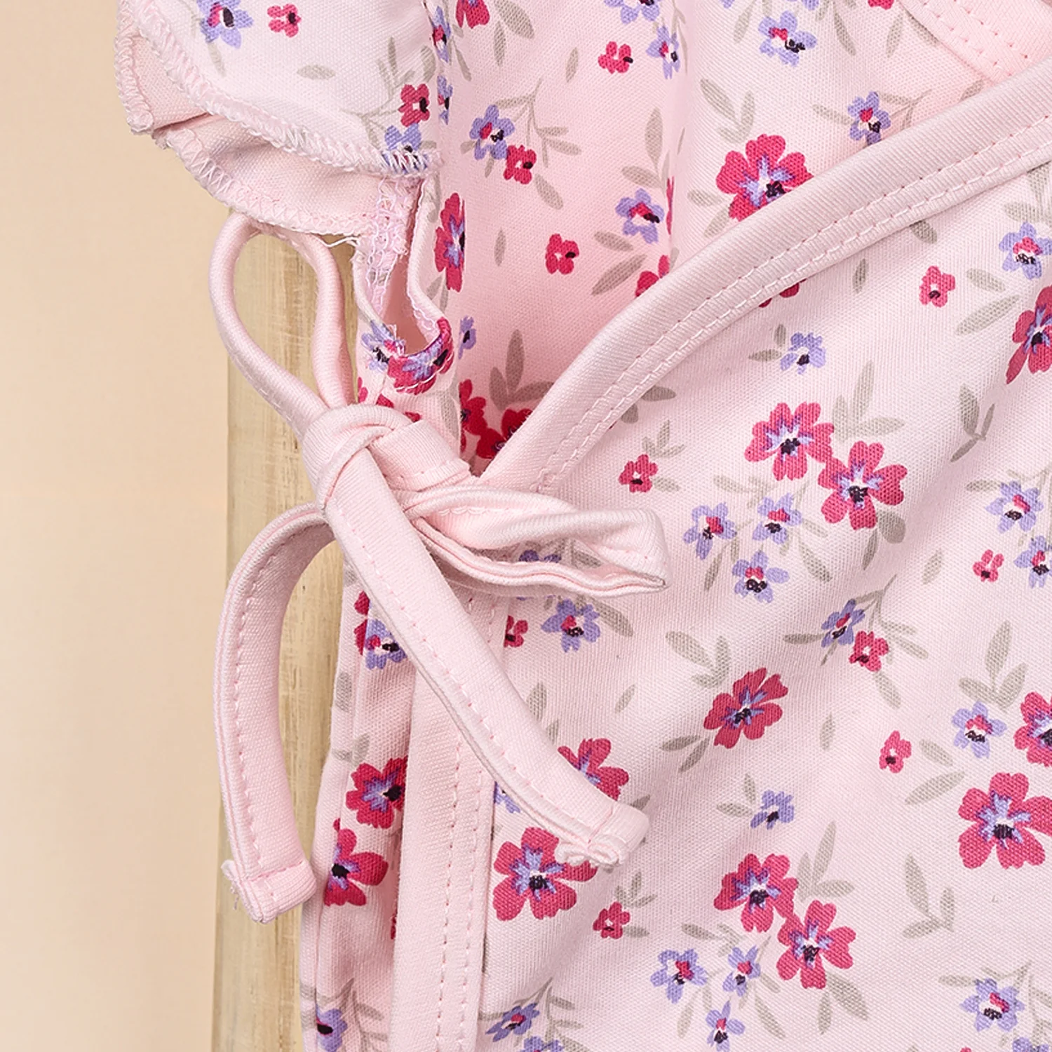 Kids Organic Cotton Front Open Kimono | Flower - Image 7