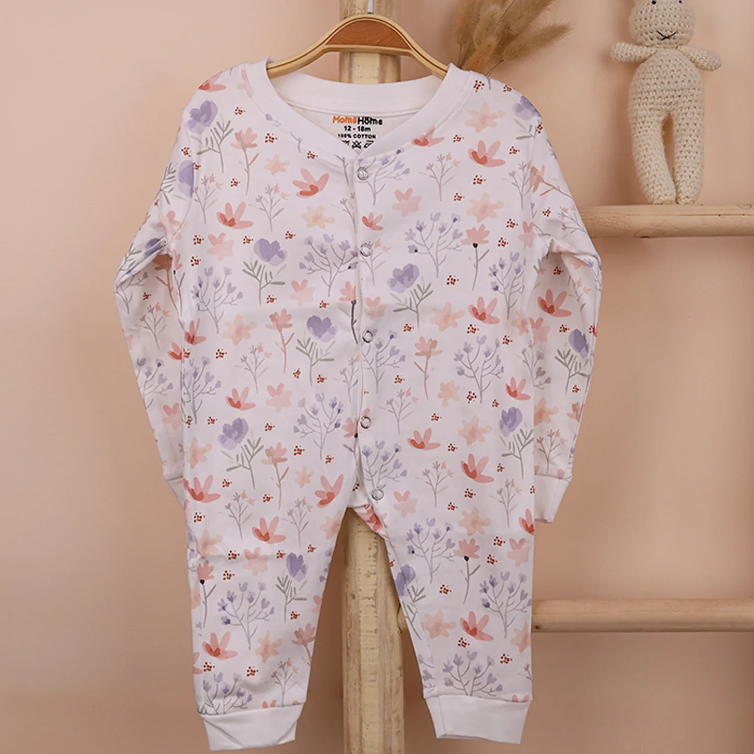Kids Organic Cotton Full Body Romper | Blossom - Image 2
