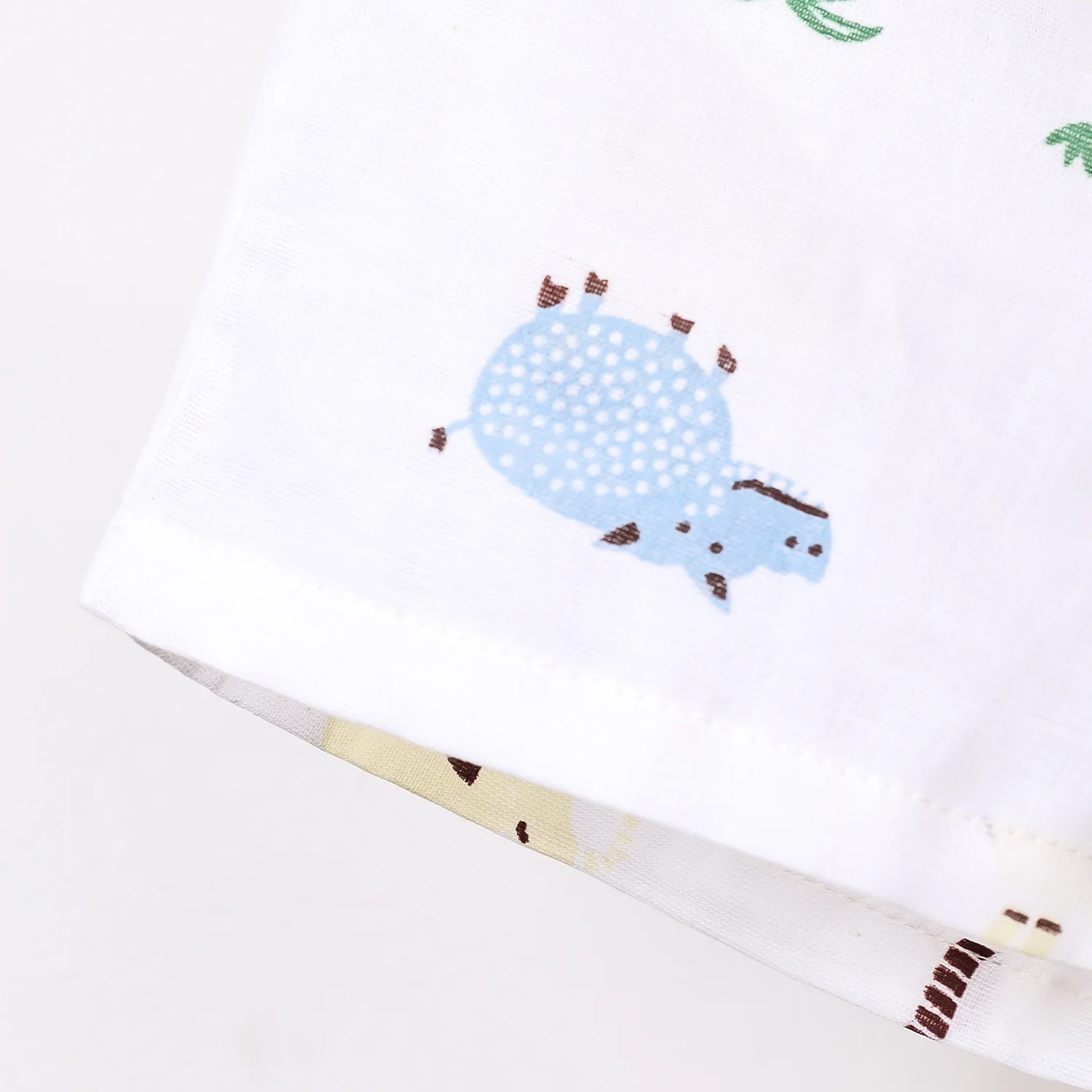Kids Organic Cotton Muslin Co-Ord Set | Shirt & Shorts | Lion - Image 10