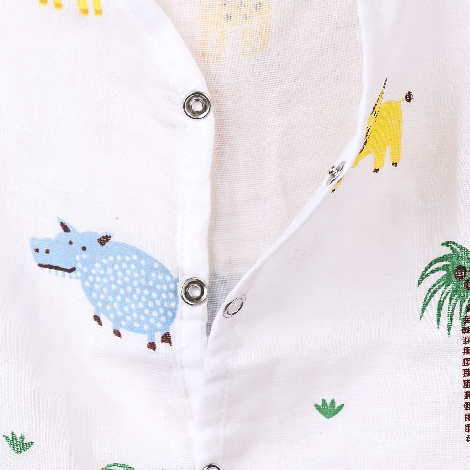 Kids Organic Cotton Muslin Co-Ord Set | Shirt & Shorts | Lion - Image 12