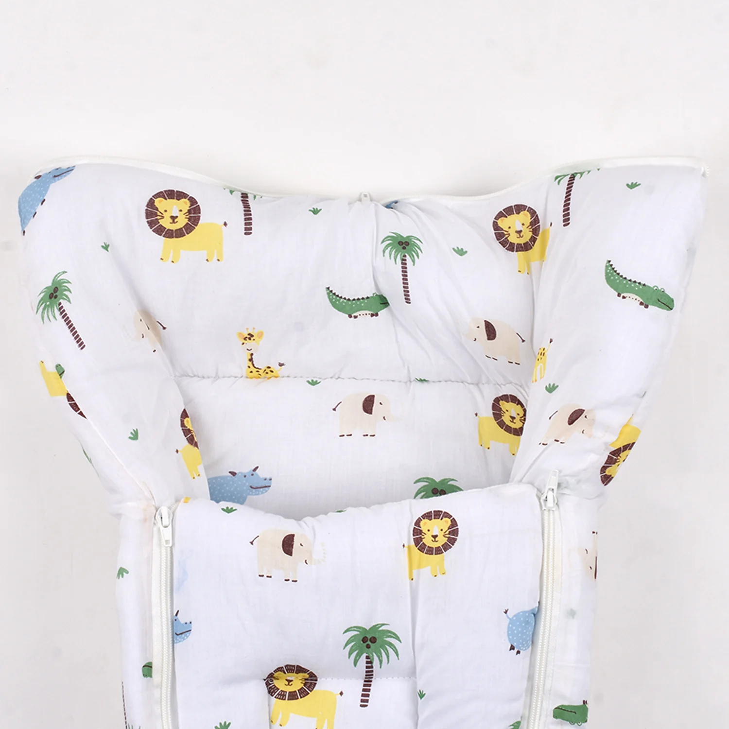 Moms Home Baby Organic Cotton Muslin Sleeping cum Carrying Nest Bag- Jungle Safari 0-3 Months - Image 7