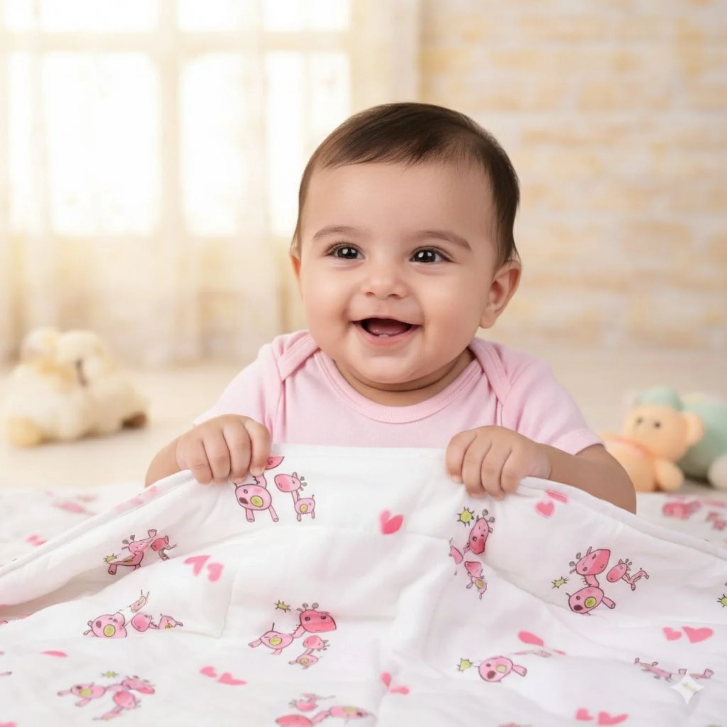 Ac Quilt Blanket cum Bedspread | 0-3 Years | 100X120 cm | Pack of 1 - Image 5