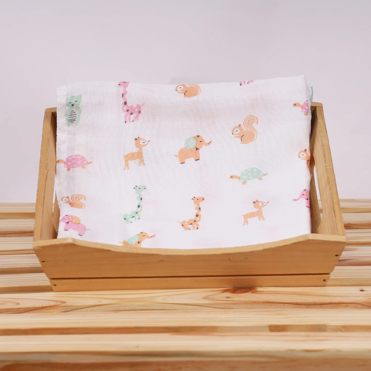 Mom's Home Organic Cotton Baby Muslin Cloth Swaddle | 0-12 Months (Pack of 5) - Image 4