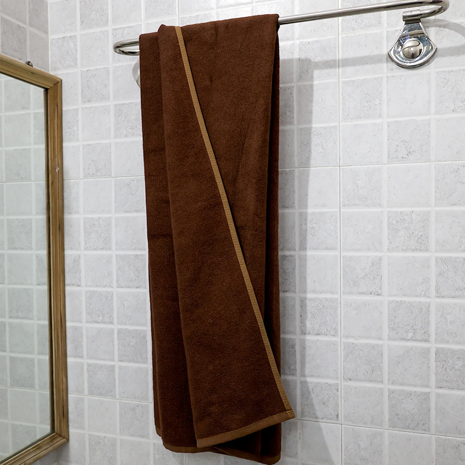 Moms Home Organic Cotton Bamboo Bath Towel | 75x150 CM | Pack Of 1 - Image 4
