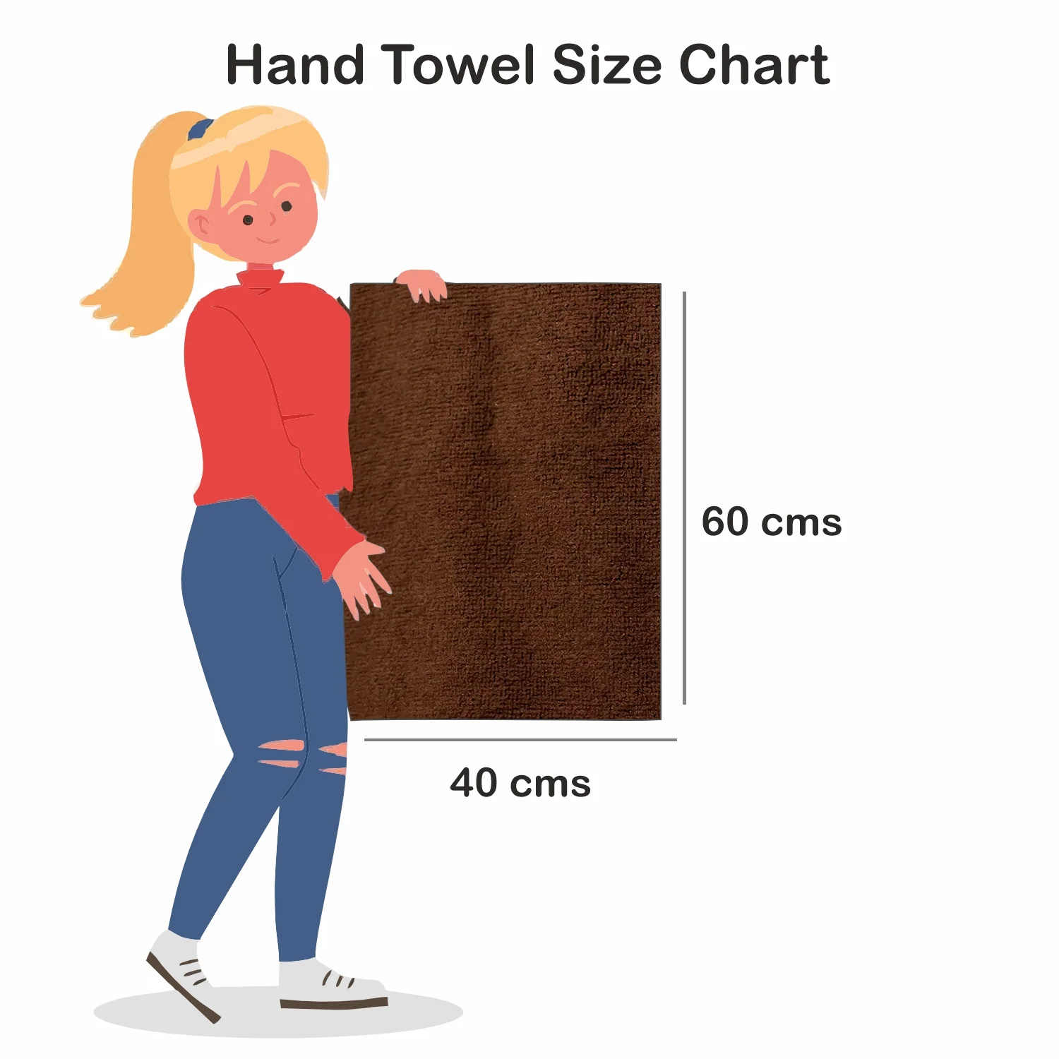 Moms Home Organic Cotton Bamboo Hand Towels- 40x60 CM | Pack of 2 - Image 5