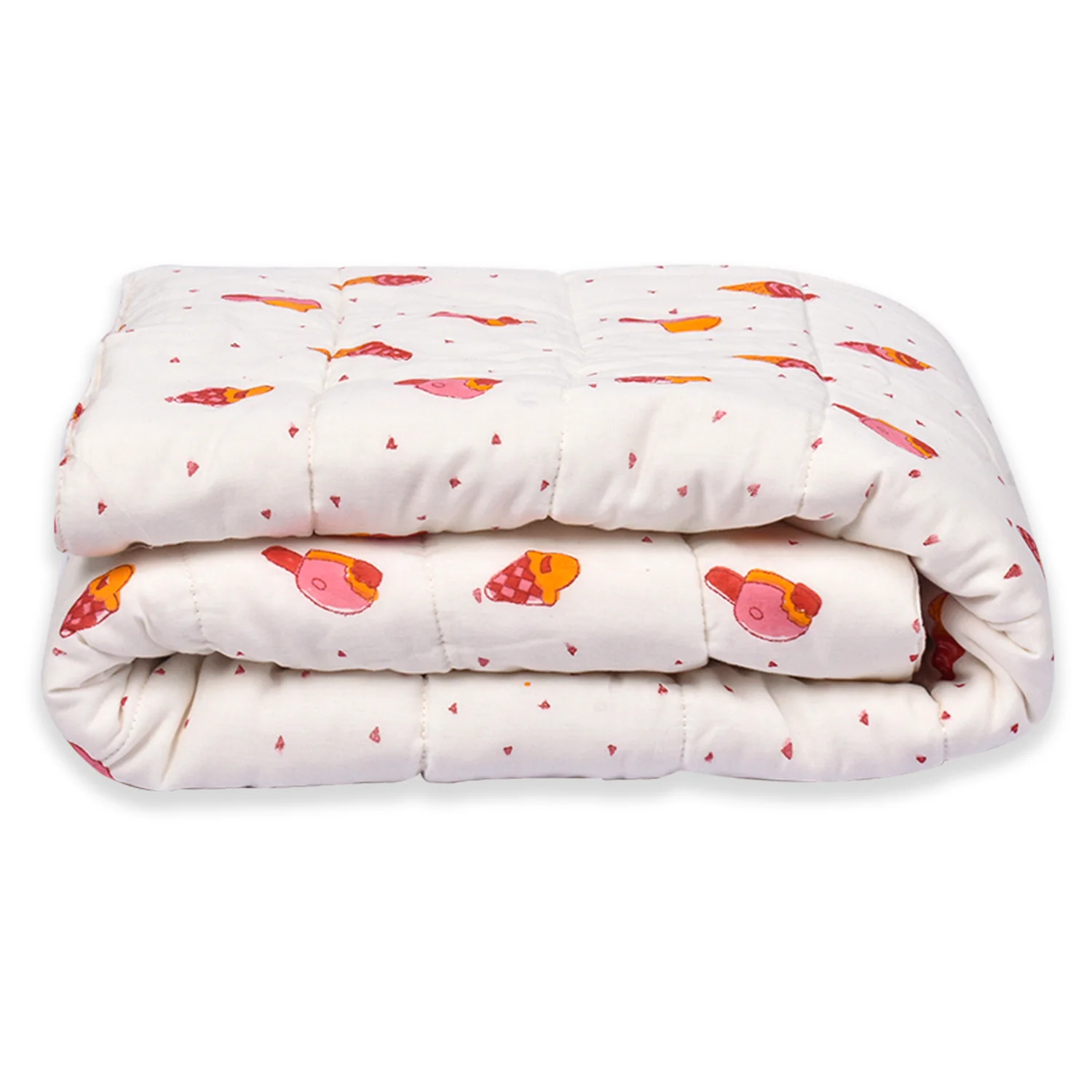 Baby Ac Quilt Blanket cum Bedspread- 0-3 Years - 100*120 cm - Icecream - Image 3