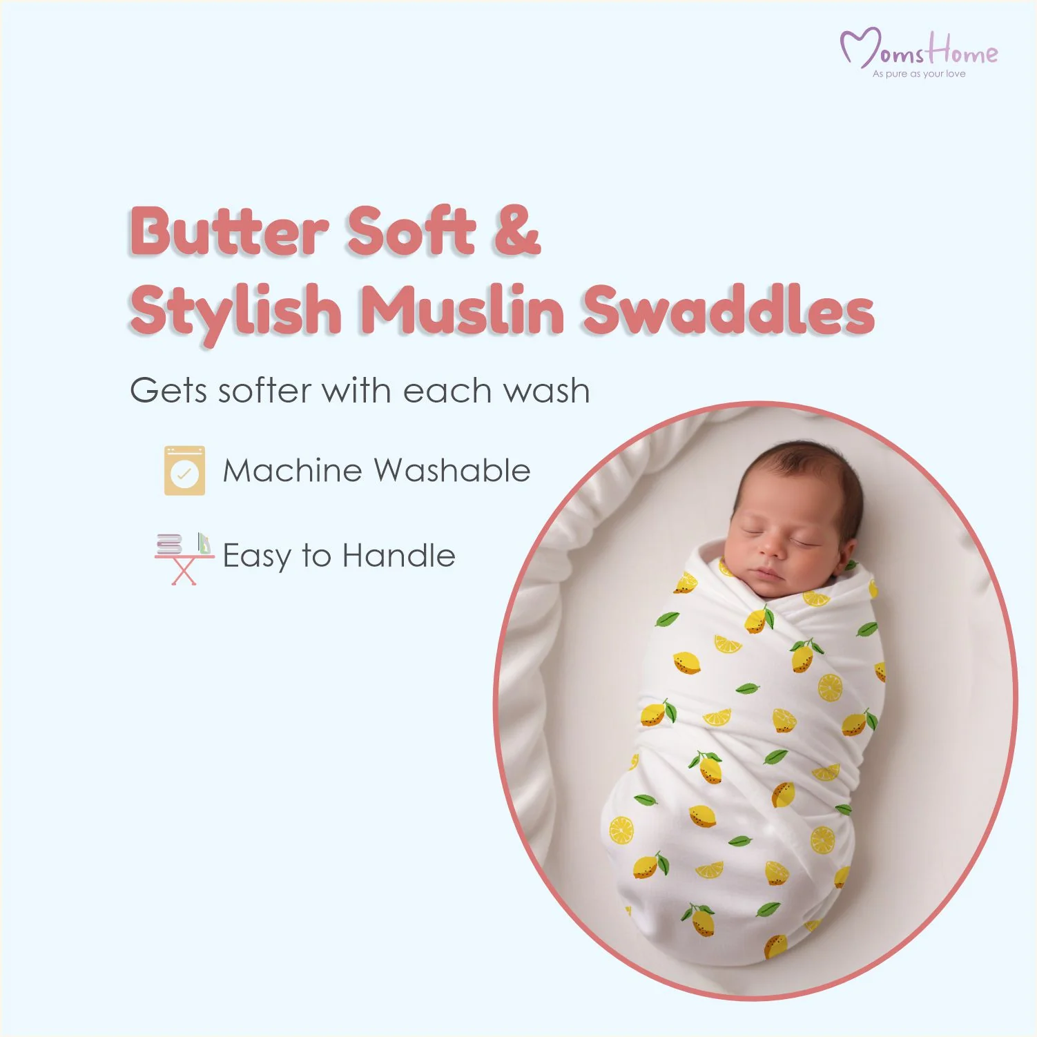 Moms Home Kids Set Of 10 Multicoloured Printed Organic Cotton Gift Set - Image 11