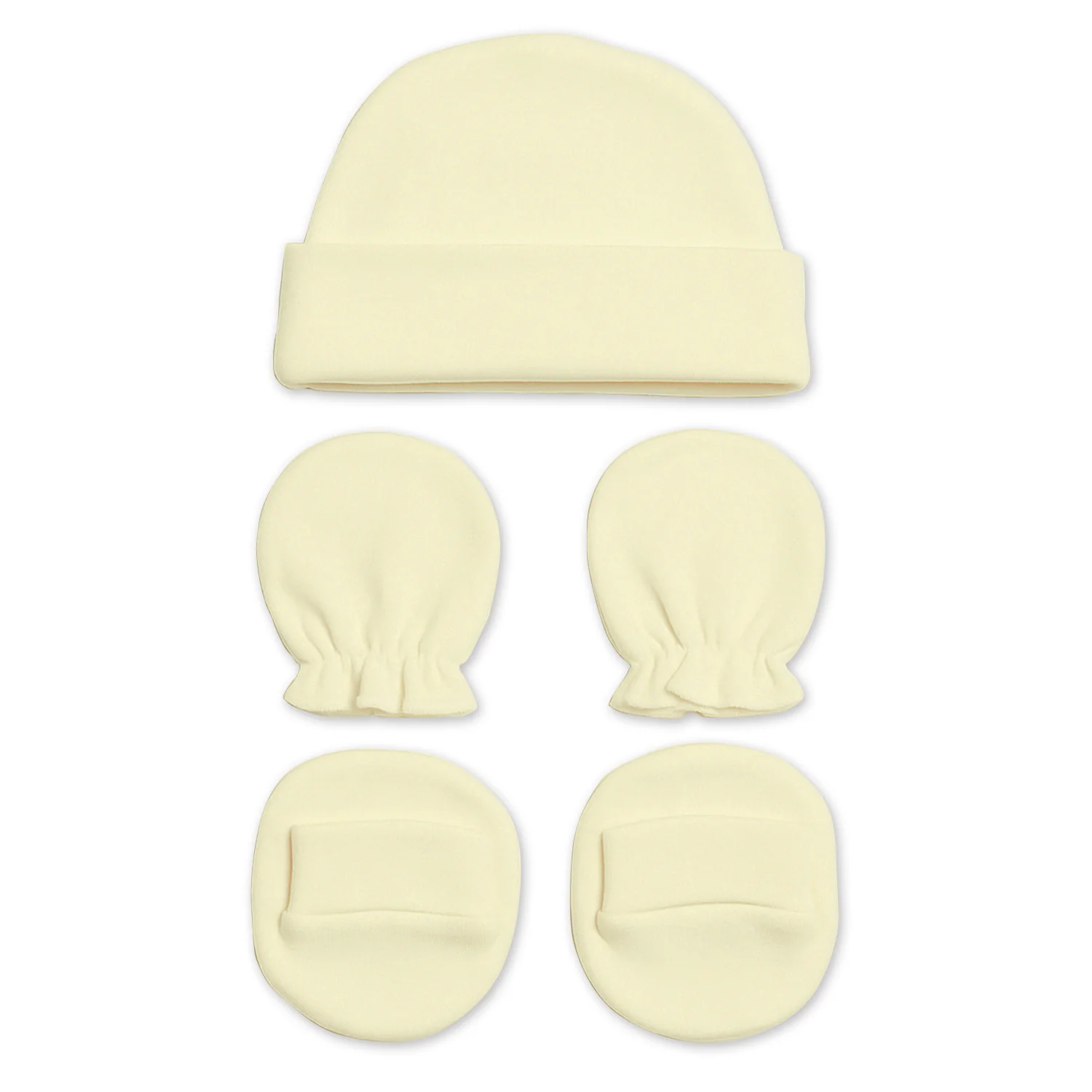 New Born Baby Cap Mitten Bootie Set | 0-3 Months | Pack of 1 - Image 6