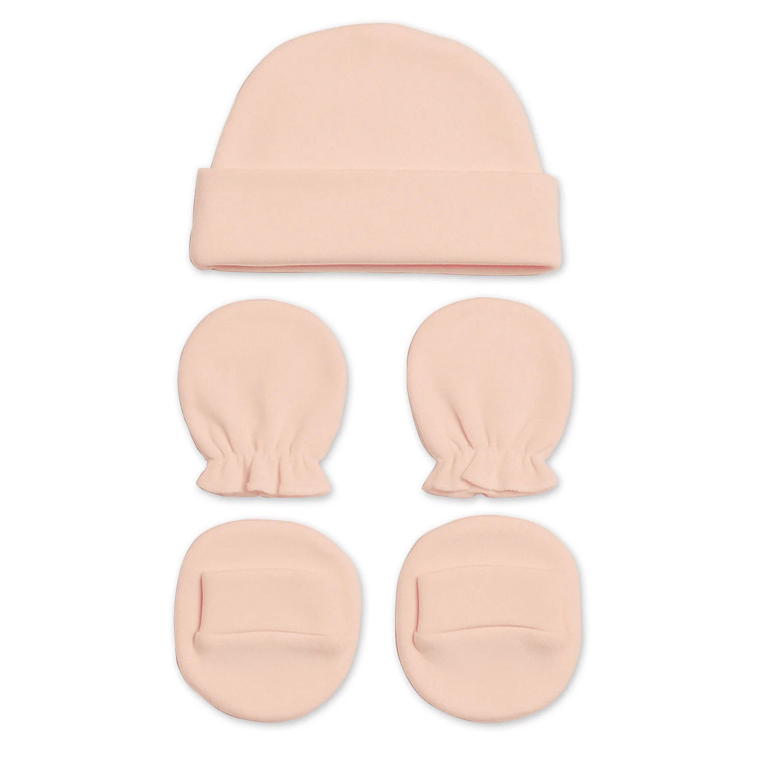 New Born Baby Cap Mitten Bootie Set | 0-3 Months | Pack of 1 - Image 7