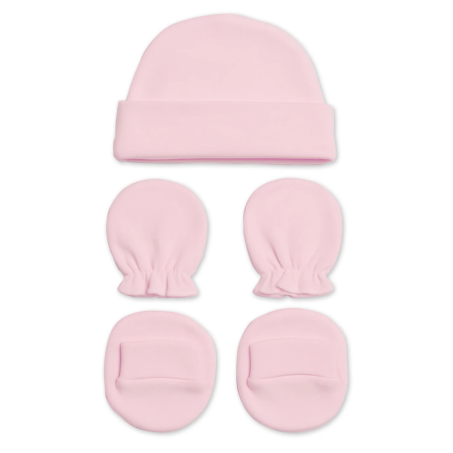 New Born Baby Cap Mitten Bootie Set | 0-3 Months | Pack of 1 - Image 8