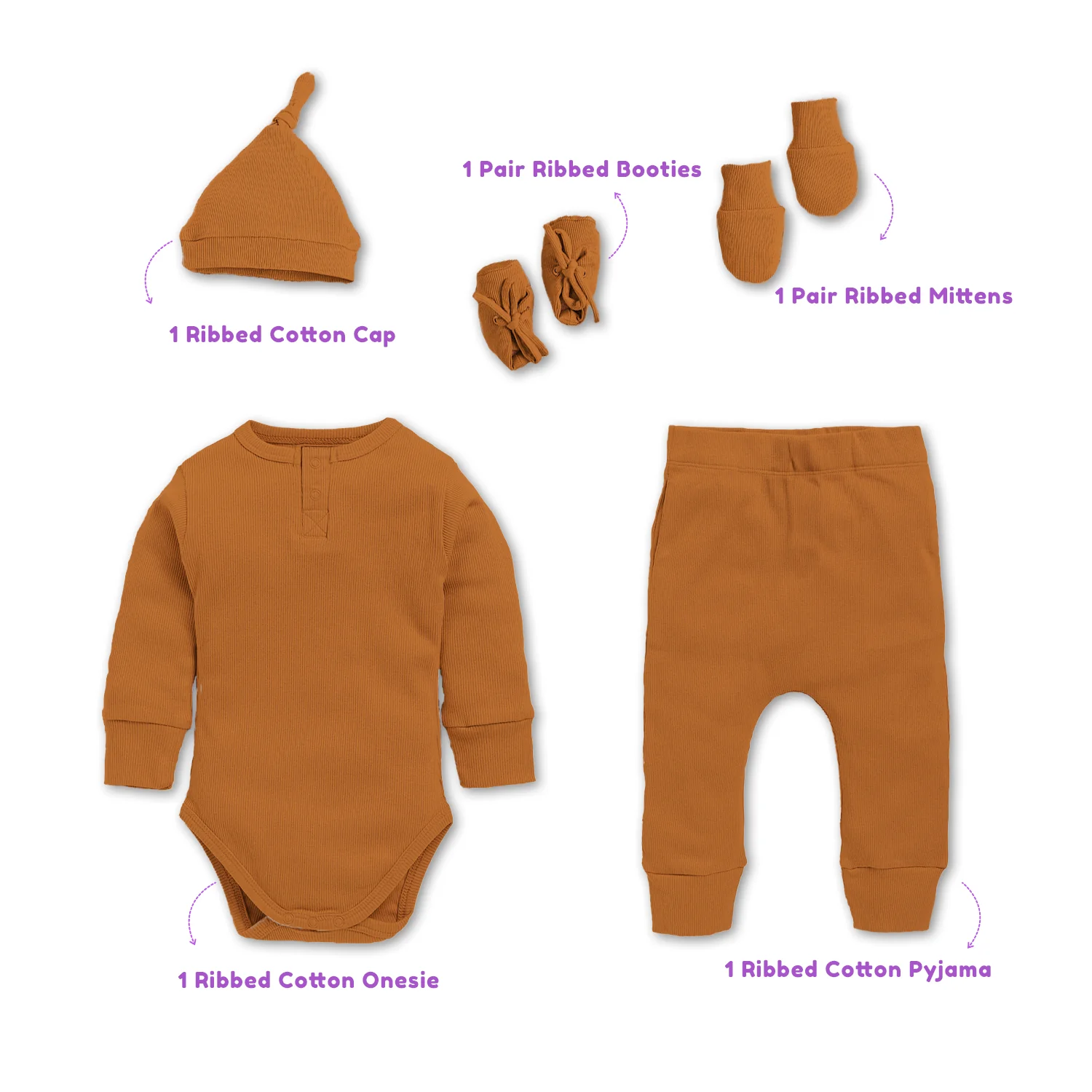 Baby Essential Gift Set | Baby Clothing Gift Combo | New Born Baby Clothing Set | Pack of 5 - Image 6