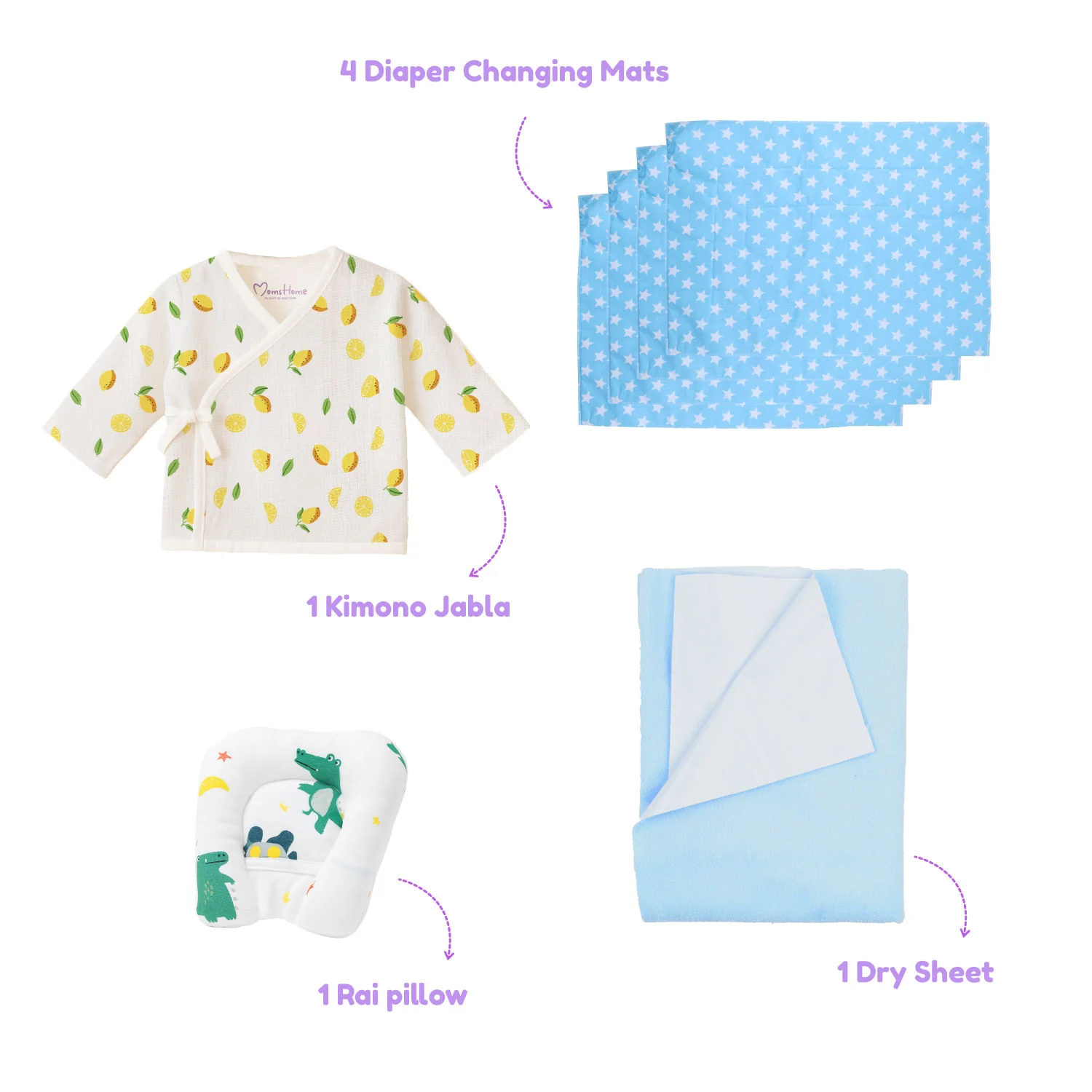New Born Baby Essentials Gift Combo Box -0-6 Months- 35 Items - Image 3