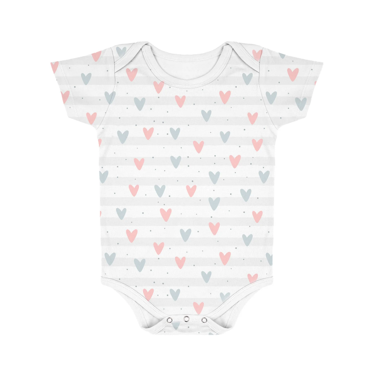New Born Baby Organic Cotton Half Sleeves Onesie | New Born Baby Clothes | Baby Half Sleeve Cotton Sleepsuits | Galaxy, Heart, Car | Pack of 3 - Image 6