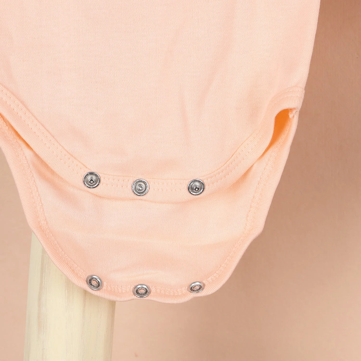 New Born Baby Organic Cotton Half Sleeves Onesie | New Born Baby Clothes | Baby Half Sleeve Cotton Sleepsuits | Peach, Heart, Pink | Pack of 3 - Image 7