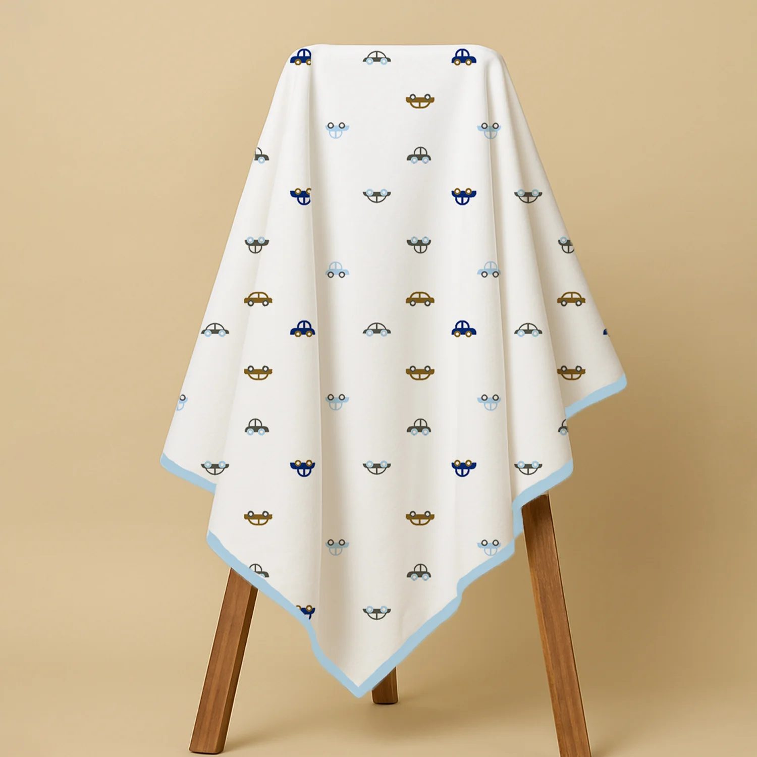 Organic Cotton Baby Blanket | Super Soft Cotton Blanket | 75X75 CM | 0-6 Months | Pack of 1 - Image 4