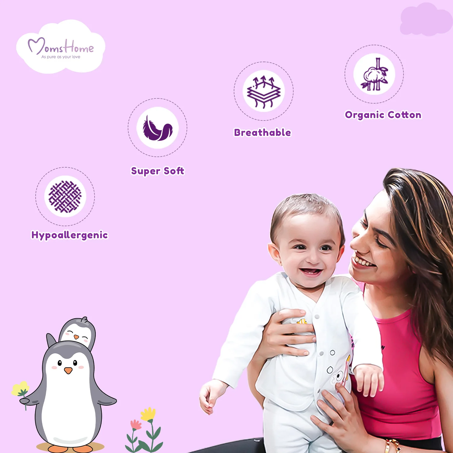 Organic Cotton Baby Clothing Set |  Baby Essential Clothes For Boys & Girls | Baby Shower Gift Hamper | 0-6 Months | Avocado | Pack of 6 - Image 9