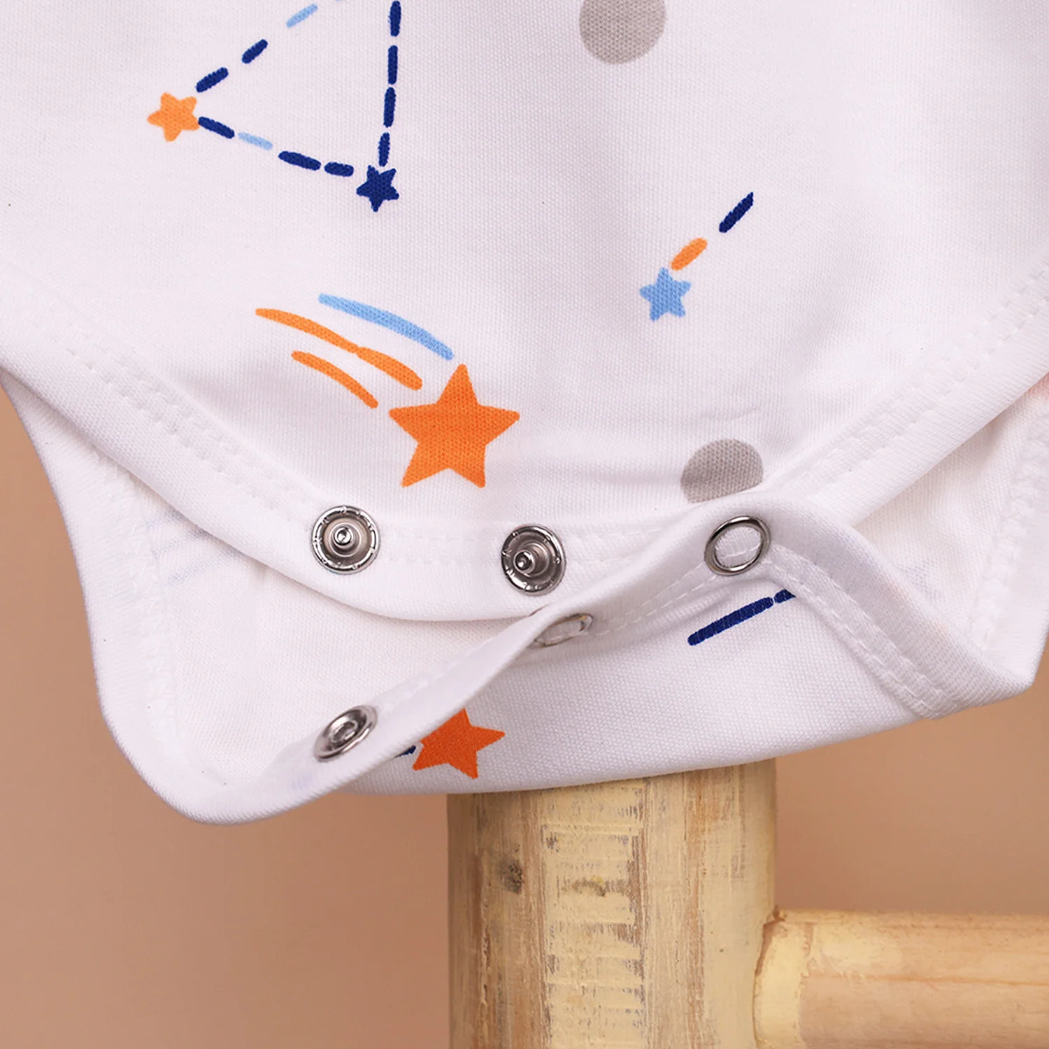 Organic Cotton Baby Full Sleeve Onesie | Galaxy & Little Hearts  | Pack of 2 - Image 9