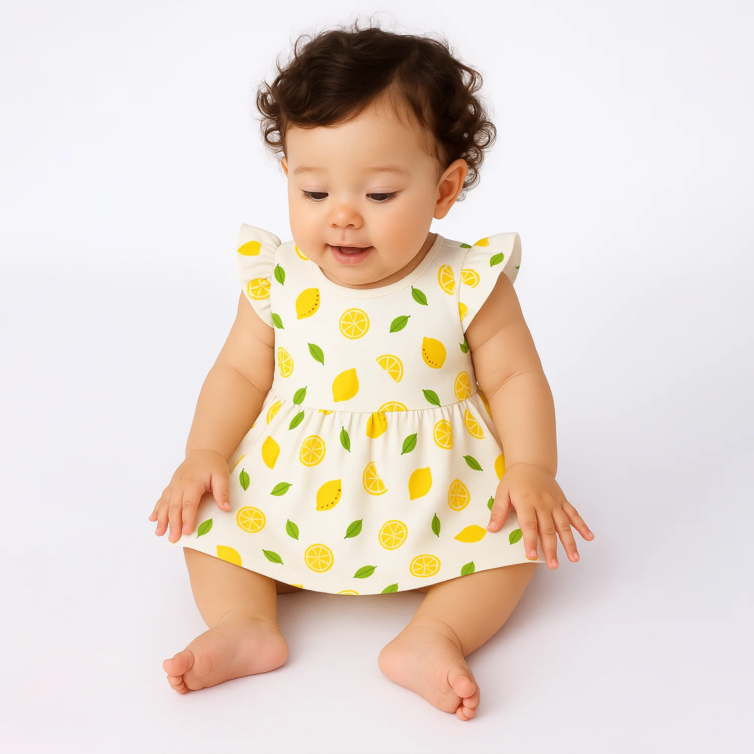 Organic Cotton Baby Girls Frock | Comfortable & Stylish Frock For Infant & Toddler Girls | Pack of 1 - Image 3