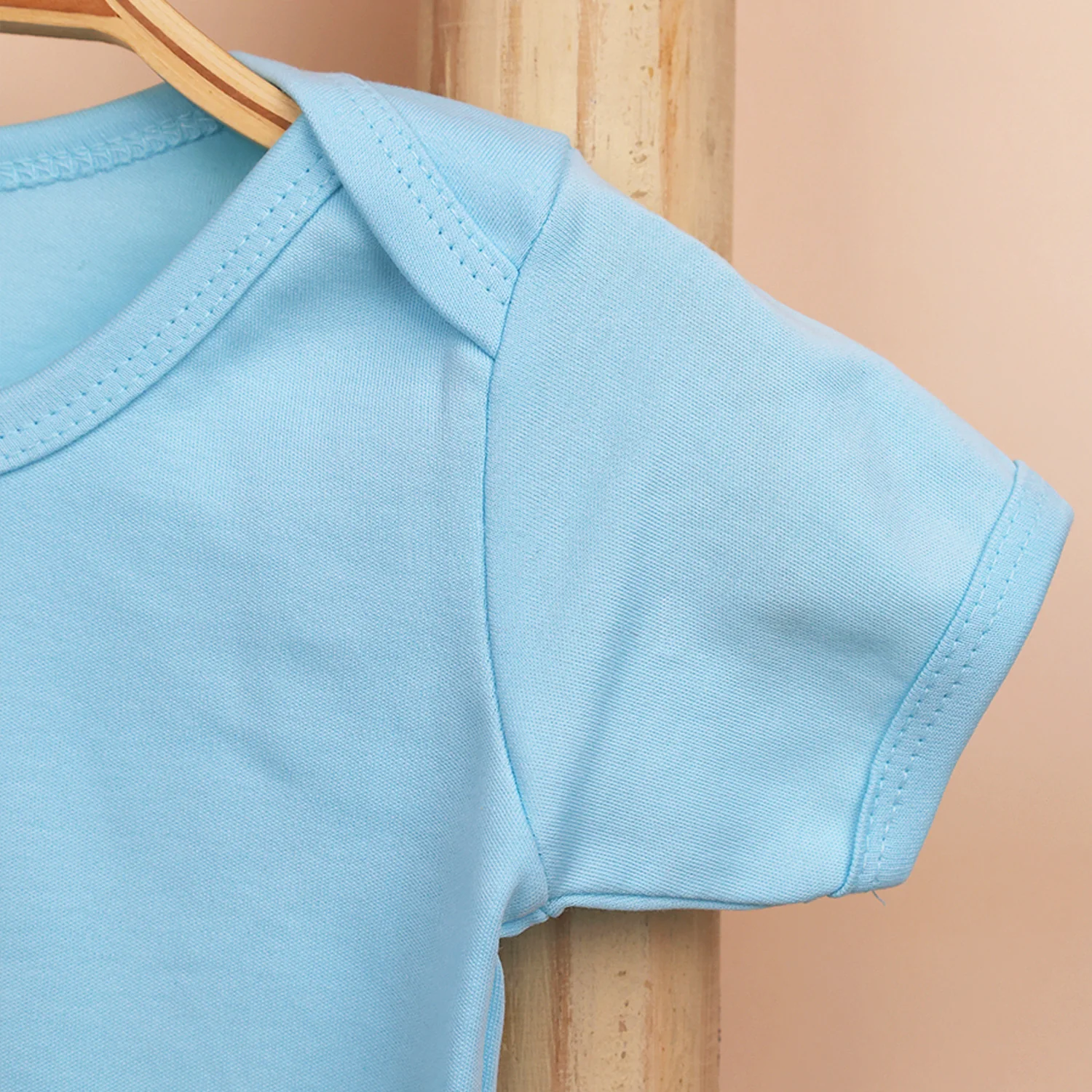 Organic Cotton Baby Half Sleeve Onesie | Galaxy & Blue  | Pack of 2 - Image 7