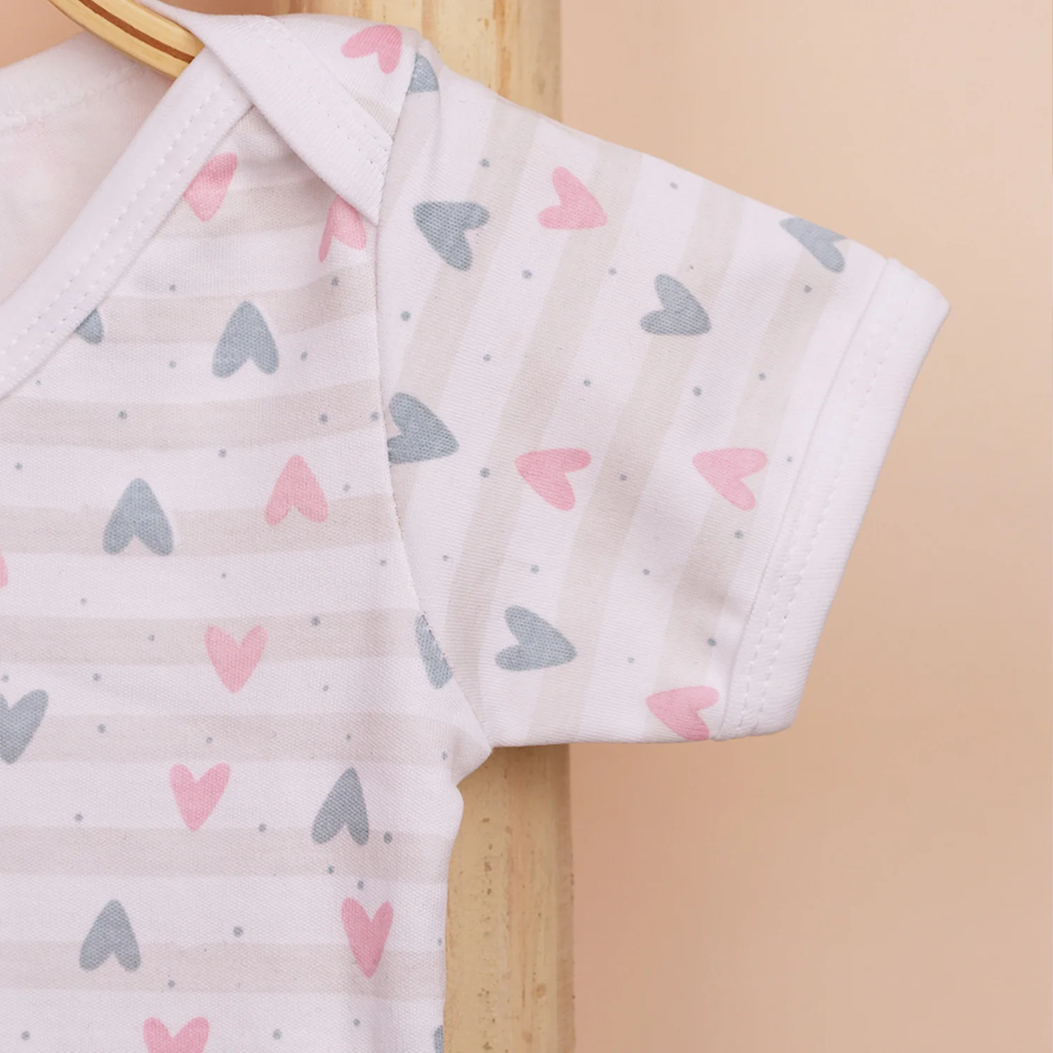 Organic Cotton Baby Full Sleeve Onesie | Galaxy & Little Hearts  | Pack of 2 - Image 8