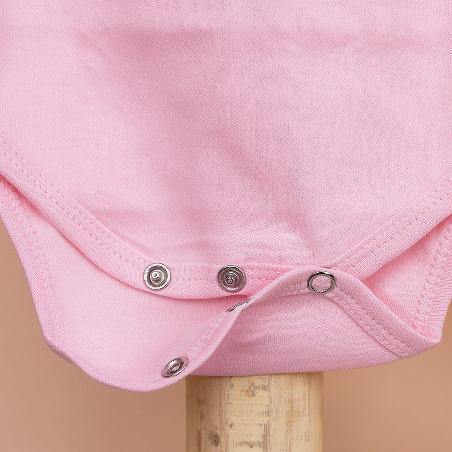 Organic Cotton Baby Half Sleeve Onesie | Little Hearts & Pink  | Pack of 2 - Image 7