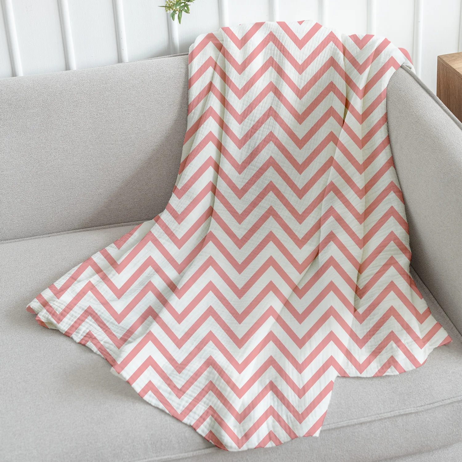 Organic Cotton Baby Muslin Cloth Swaddle | 0-12 Months | 100x100 CM | Pink Mandala, Zig Zag, Green Solid & Pink Solid | Pack of 4 - Image 3