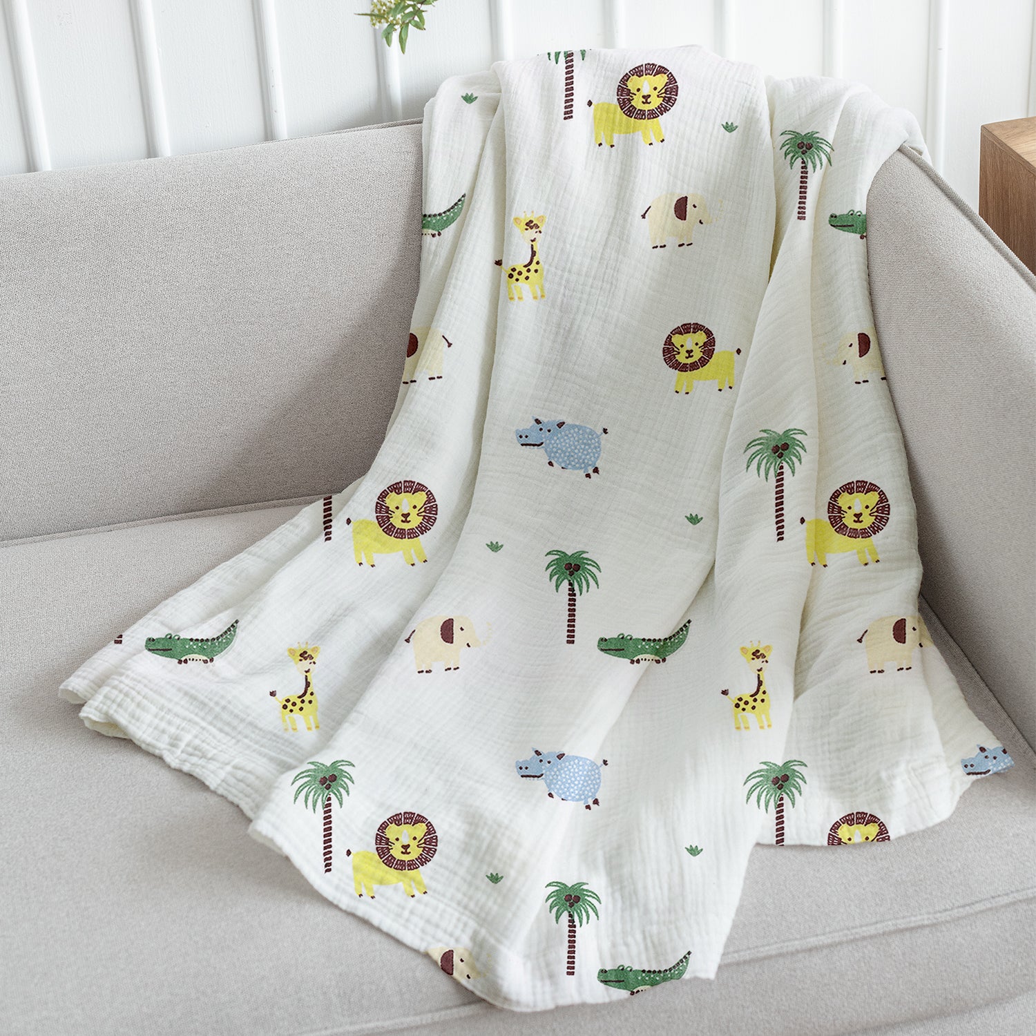 Organic Cotton Baby Muslin Cloth Swaddle | 0-12 Months | 100x100 CM | Pack of 1 - Image 10
