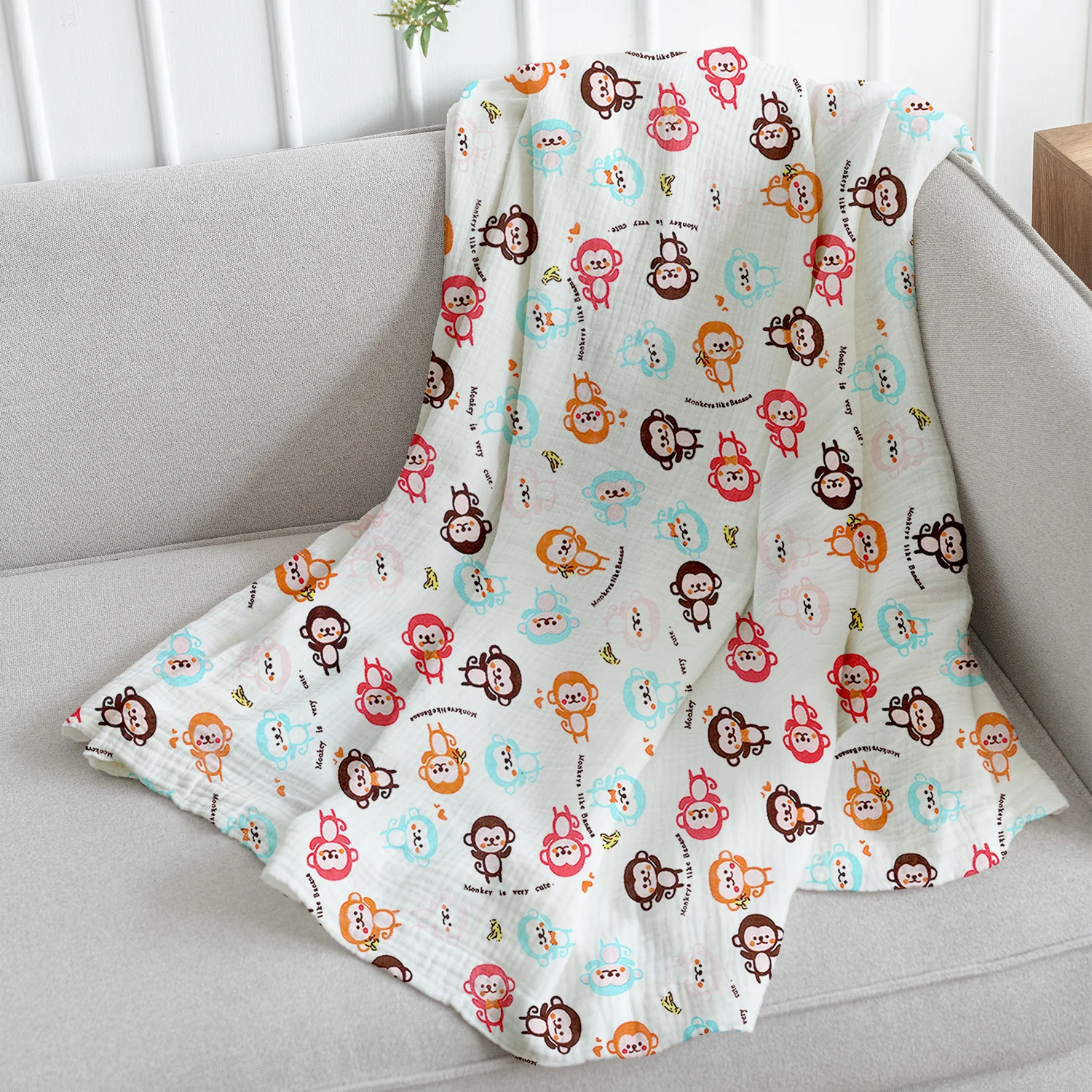 Organic Cotton Baby Muslin Cloth Swaddle | 0-12 Months | 100x100 CM | Pack of 1 - Image 12