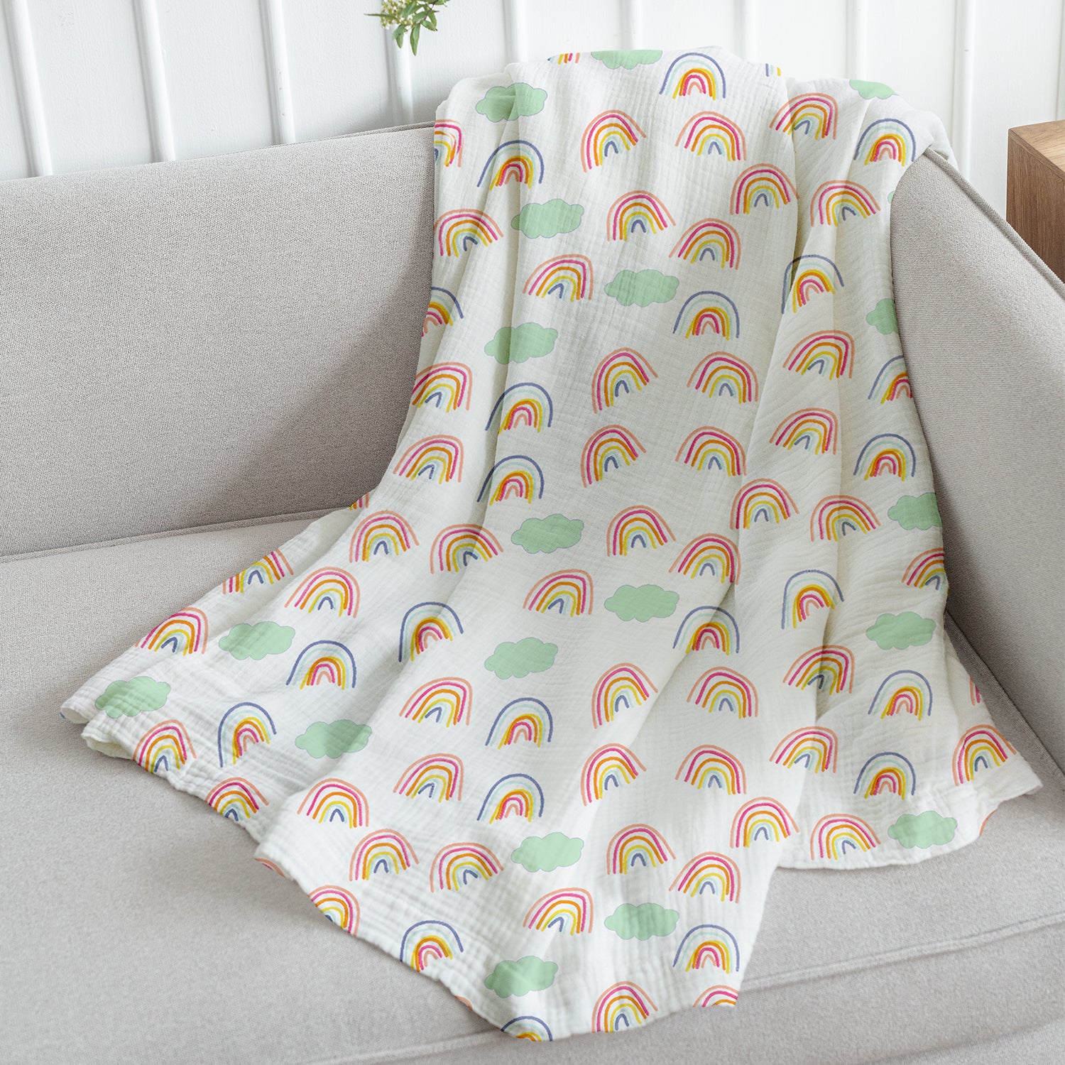 Organic Cotton Baby Muslin Cloth Swaddle | 0-12 Months | 100x100 CM | Pack of 1 - Image 13