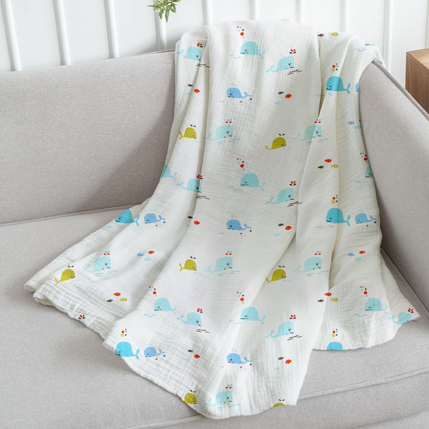 Organic Cotton Baby Muslin Cloth Swaddle | 0-12 Months | 100x100 CM | Pack of 1 - Image 18