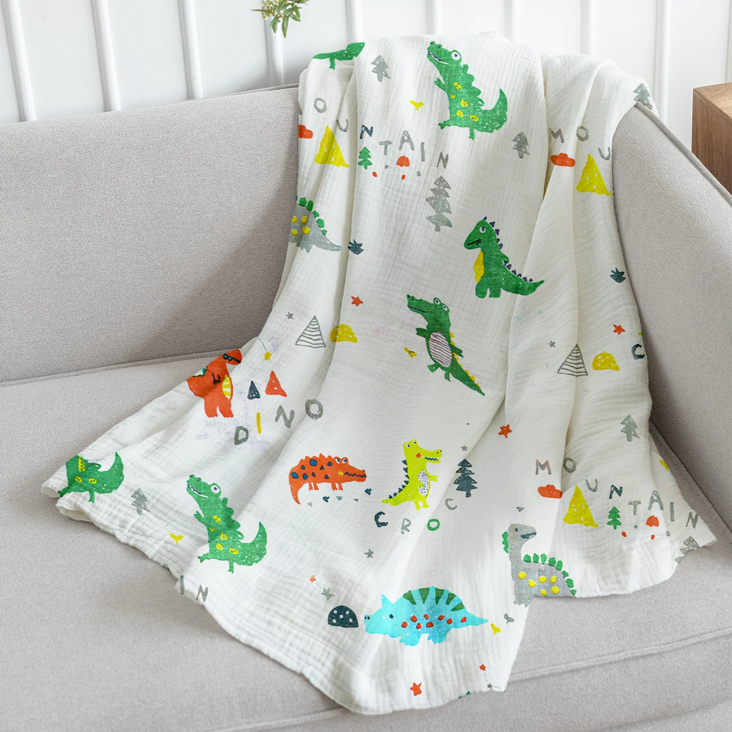 Organic Cotton Baby Muslin Cloth Swaddle | 0-12 Months | 100x100 CM | Pack of 1 - Image 20