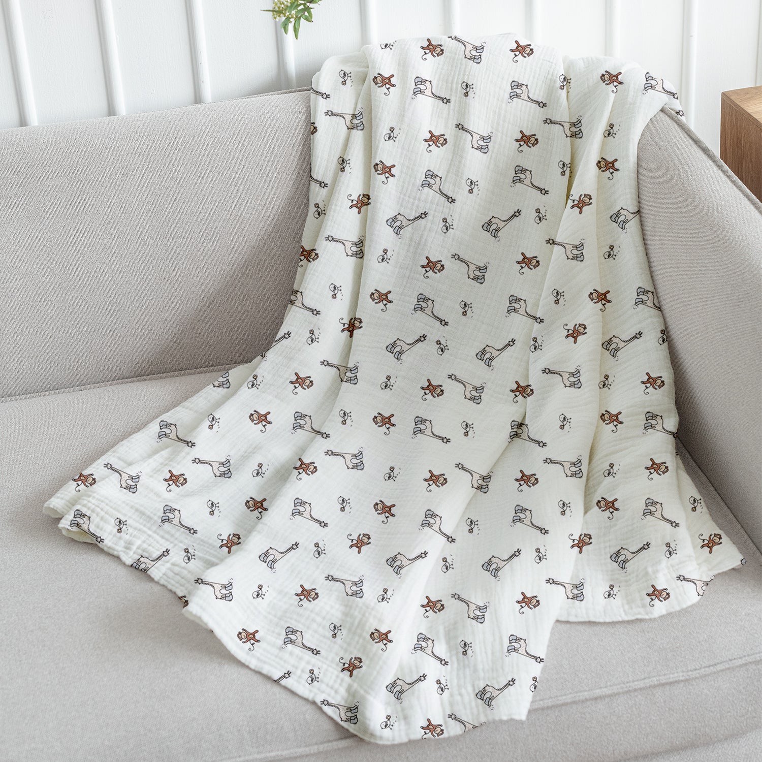 Organic Cotton Baby Muslin Cloth Swaddle | 0-12 Months | 100x100 CM | Pack of 1 - Image 21