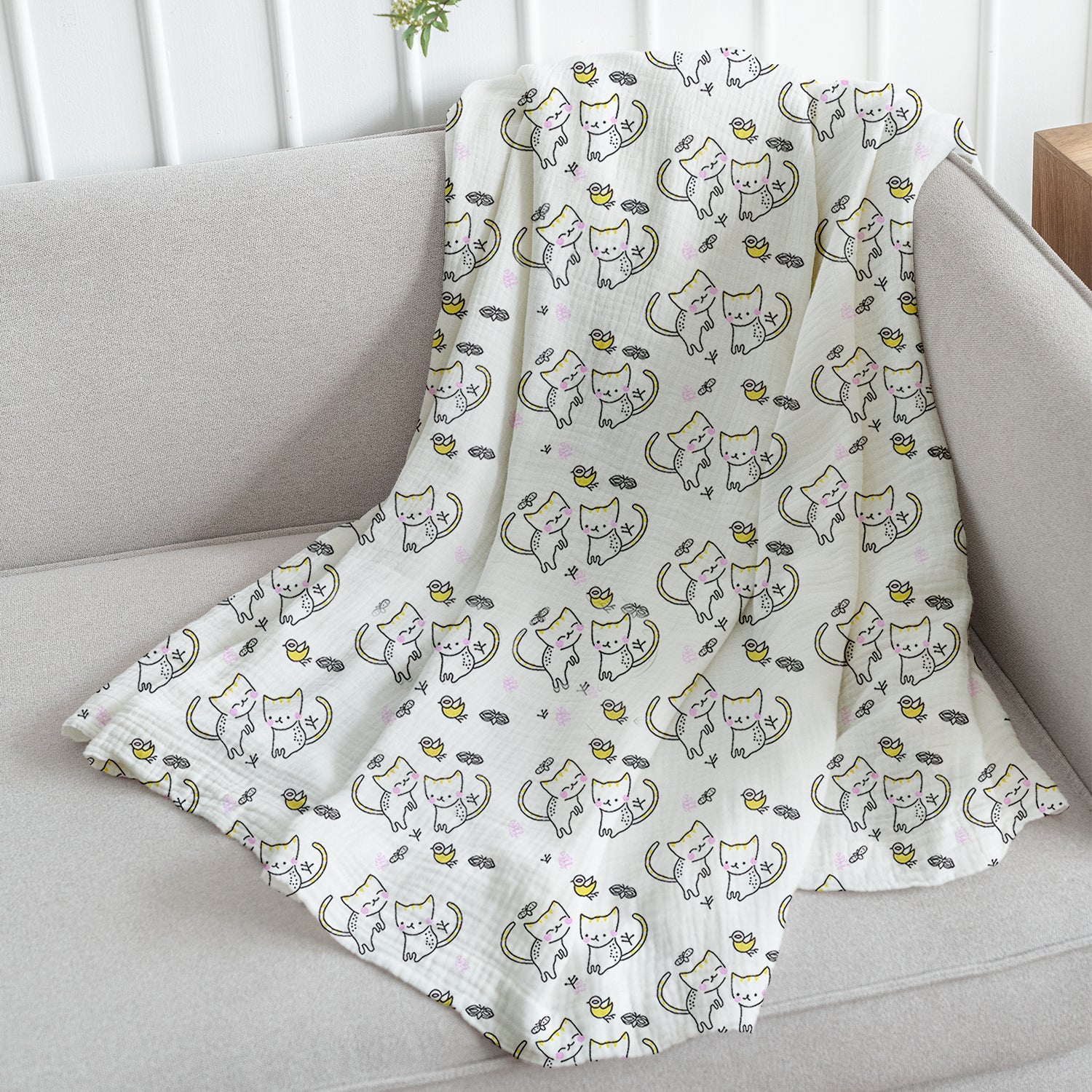 Organic Cotton Baby Muslin Cloth Swaddle | 0-12 Months | 100x100 CM | Pack of 1 - Image 22