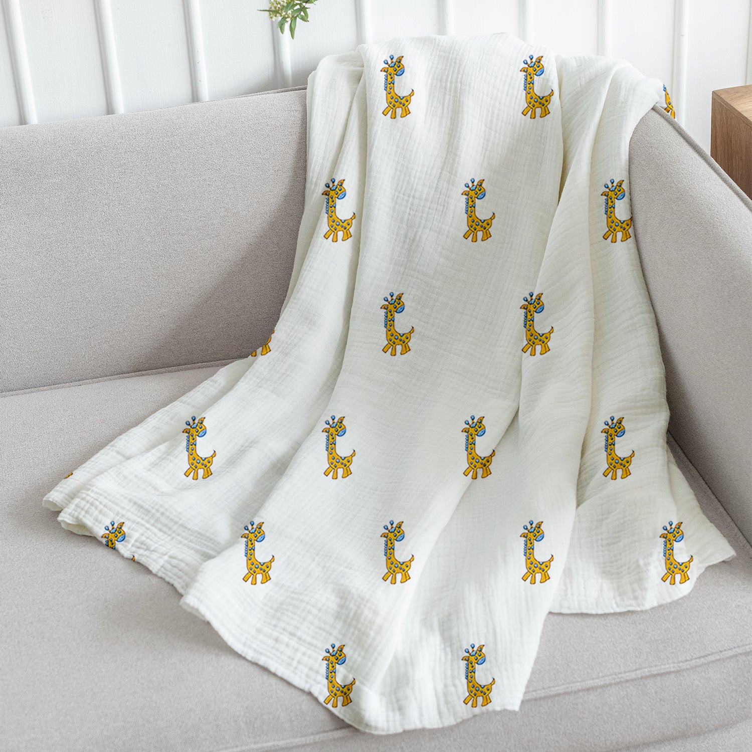 Organic Cotton Baby Muslin Cloth Swaddle | 0-12 Months | 100x100 CM | Pack of 1 - Image 23