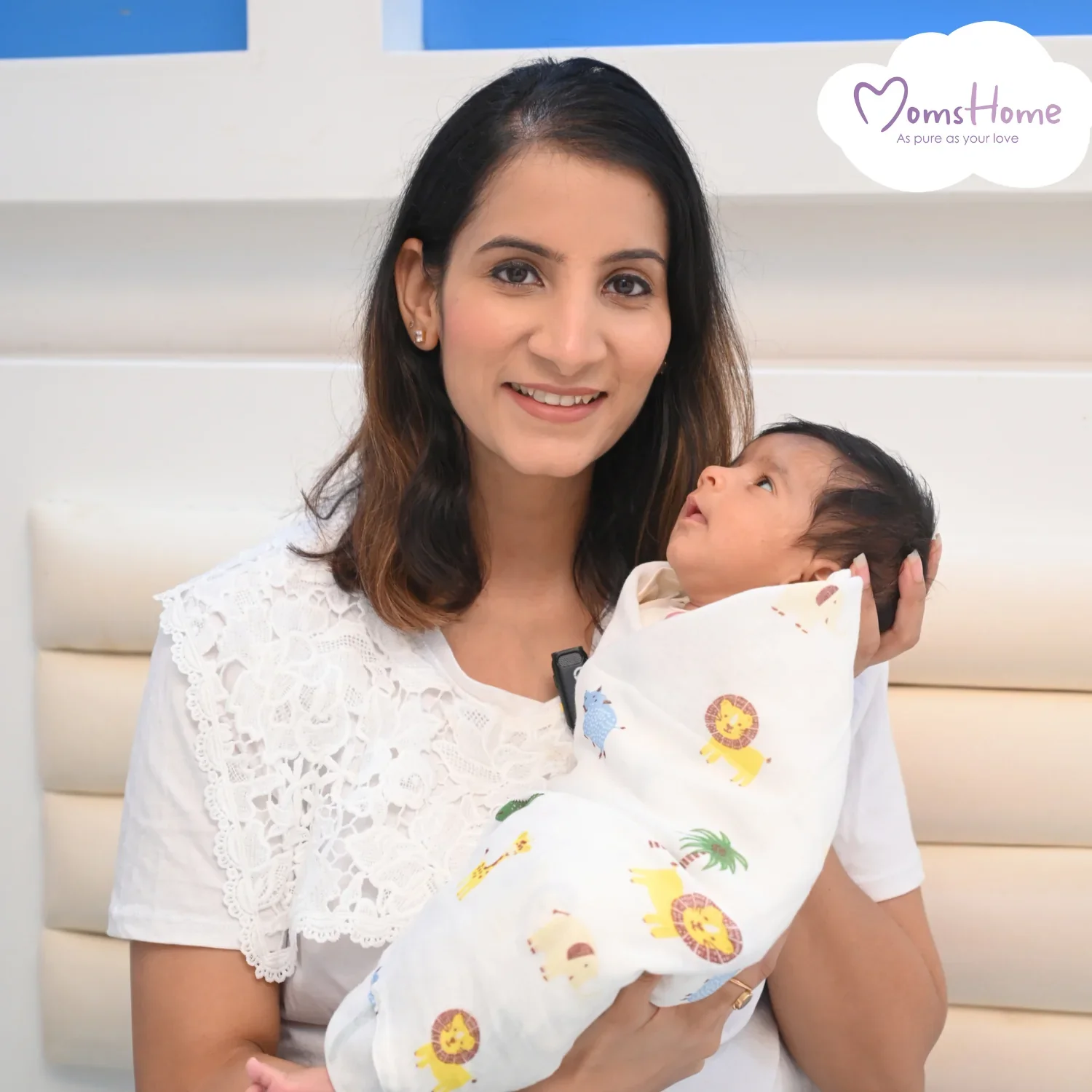Organic Cotton Baby Muslin Cloth Swaddle | 0-12 Months | 100x100 CM | Pack of 1 - Image 25