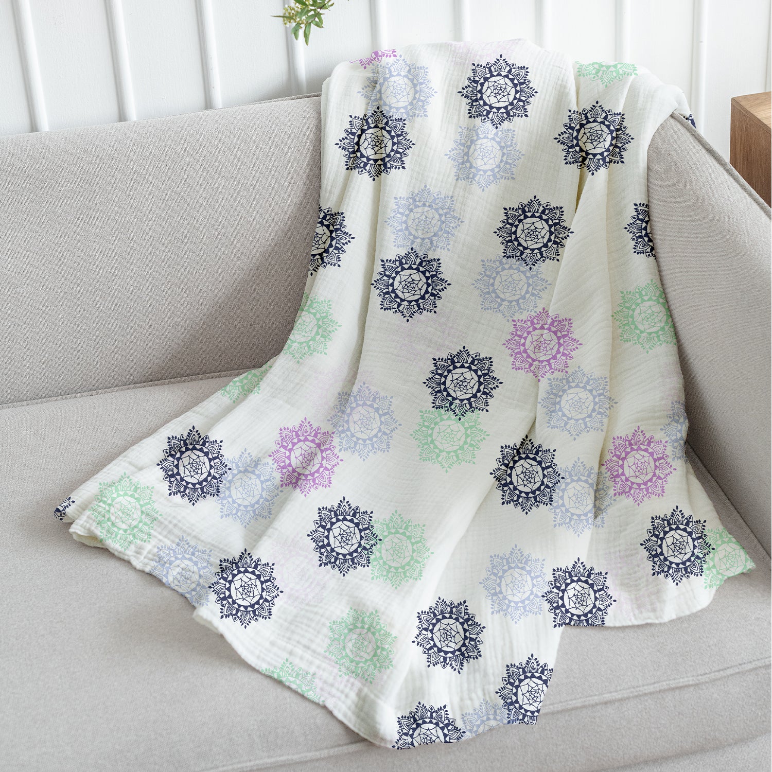 Organic Cotton Baby Muslin Cloth Swaddle | 0-12 Months | 100x100 CM | Pack of 1 - Image 8
